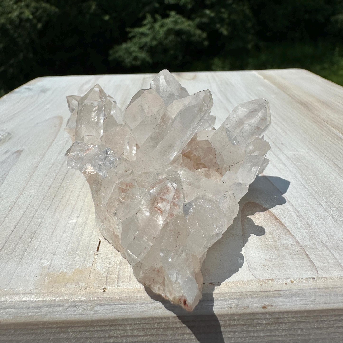 Beautiful Quartz Cluster with Hematite
