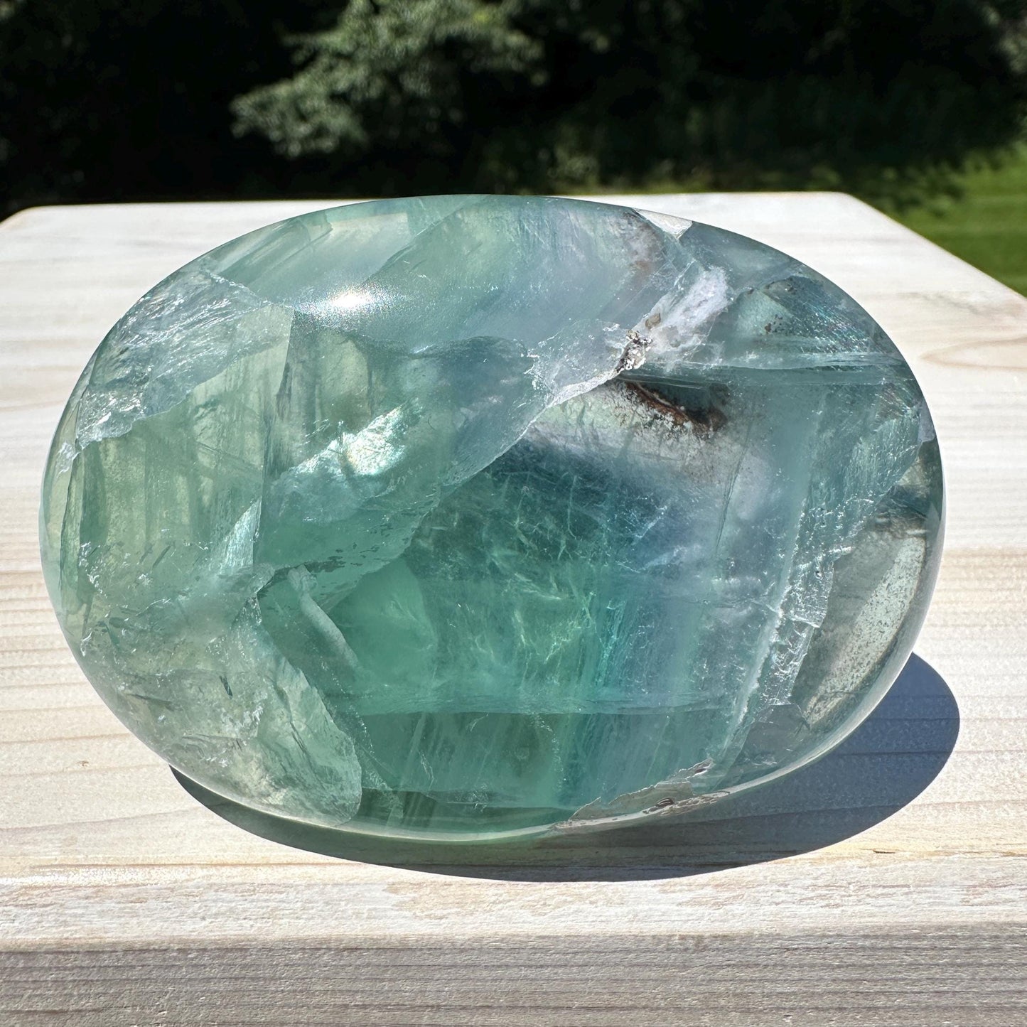 Gorgeous Large Mexican Fluorite Palm Stone - #1