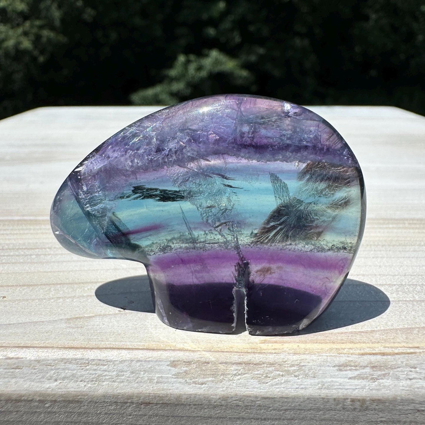 Gorgeous Mexican Fluorite Bear Carving