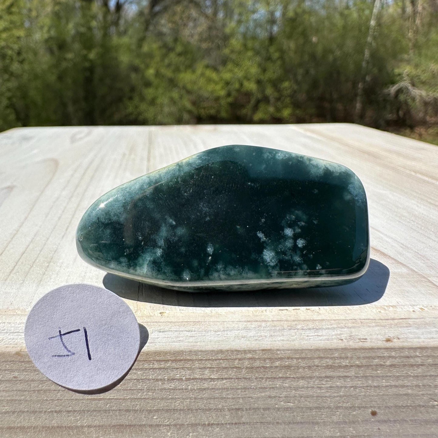 Polished Guatemalan Jadeite Freeform - #1