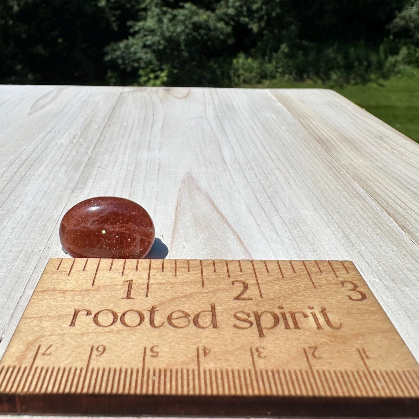 Stunning Natural High Quality Sunstone Mini Palm Stone | Mini Button Palm Stone