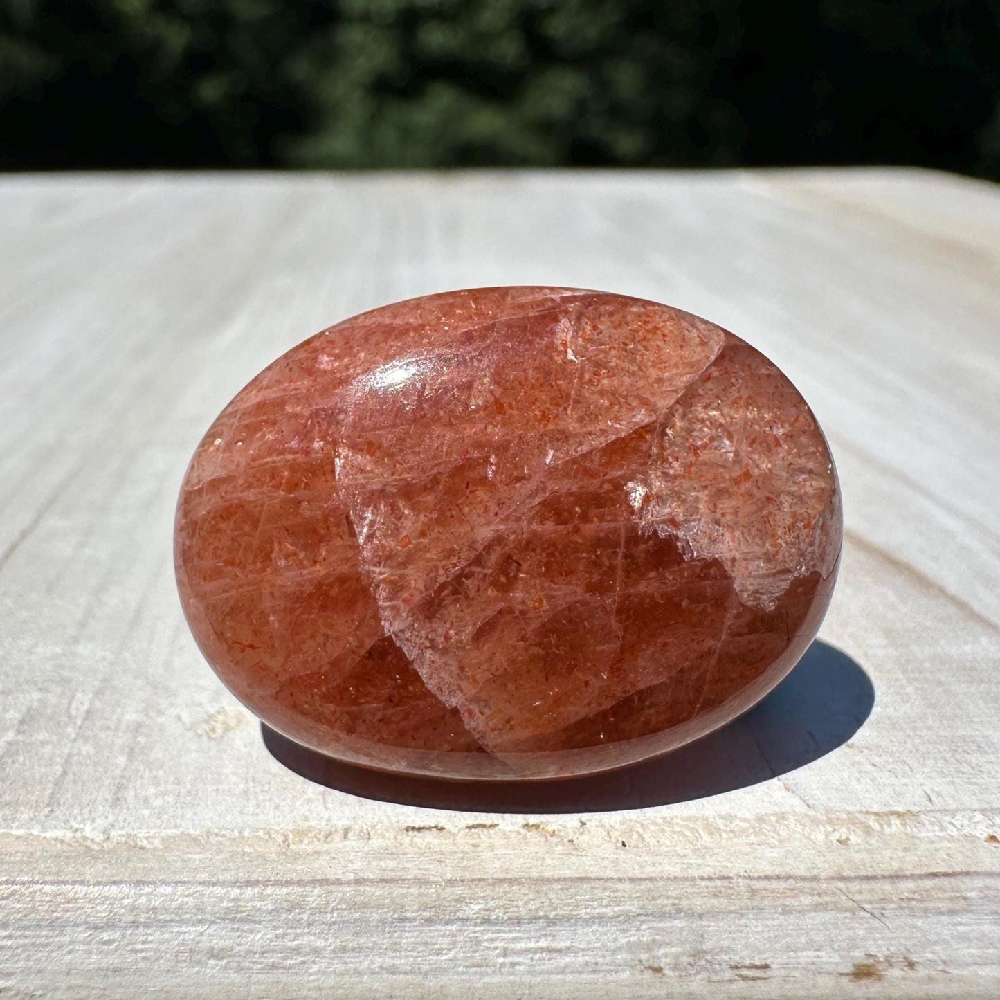 Stunning Natural High Quality Sunstone Mini Palm Stone | Mini Button Palm Stone