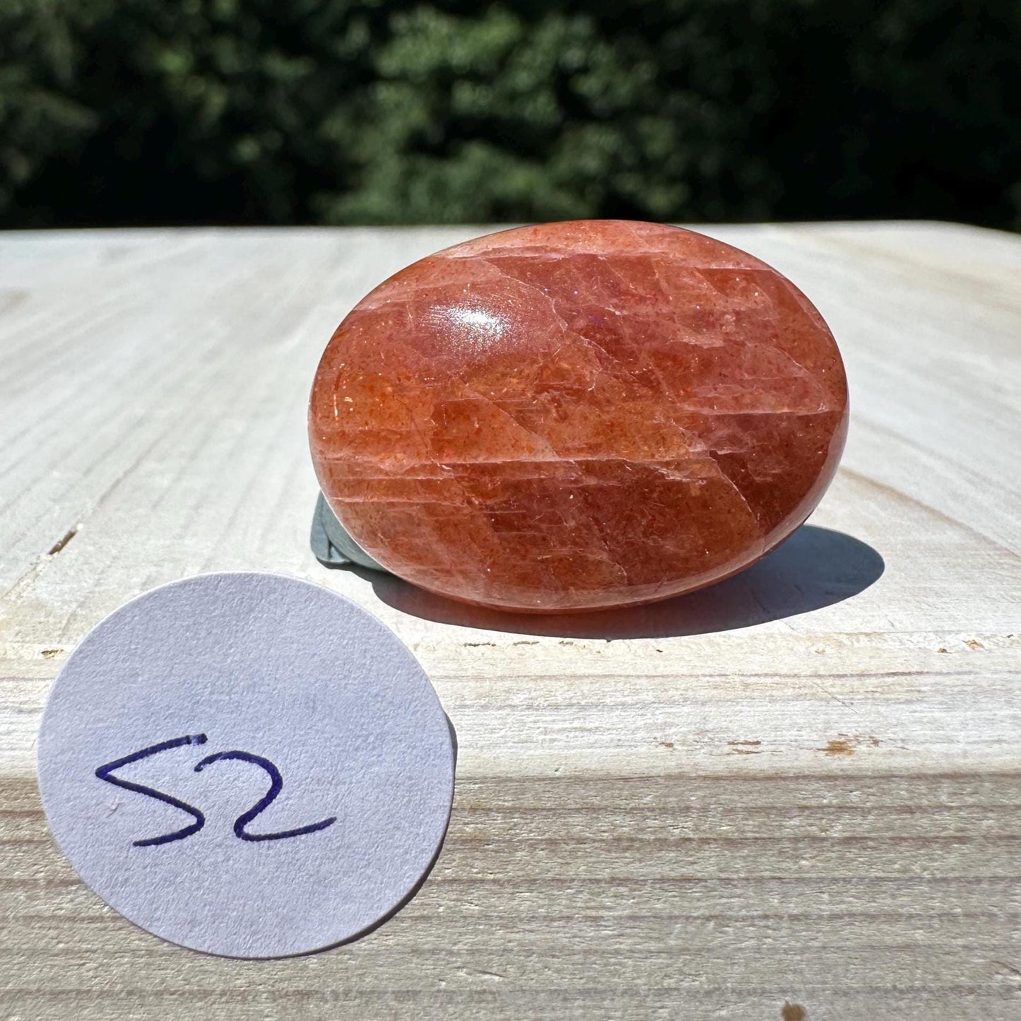 Stunning Natural High Quality Sunstone Mini Palm Stone | Mini Button Palm Stone