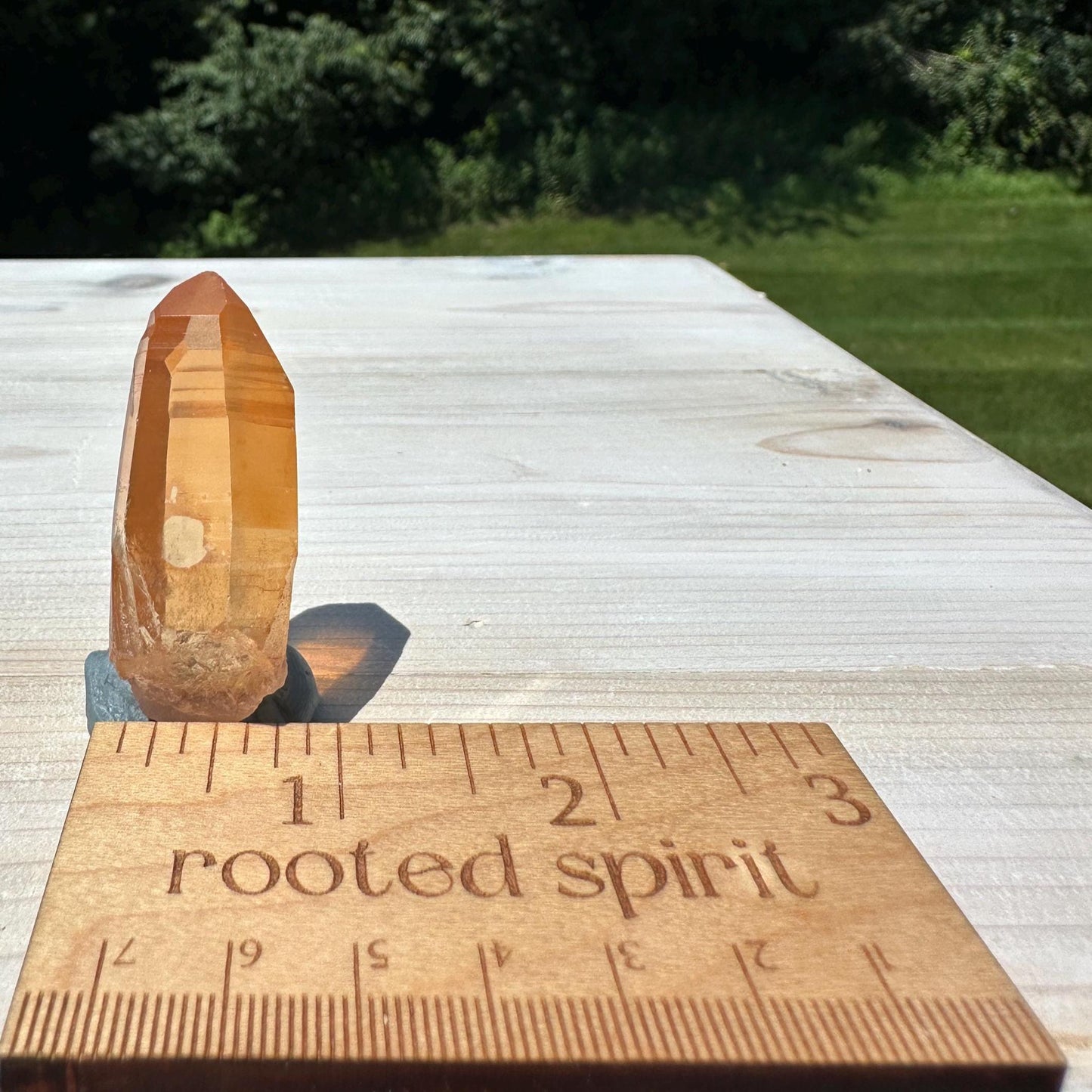 Stunning Rare Tangerine Lemurian Point - #1