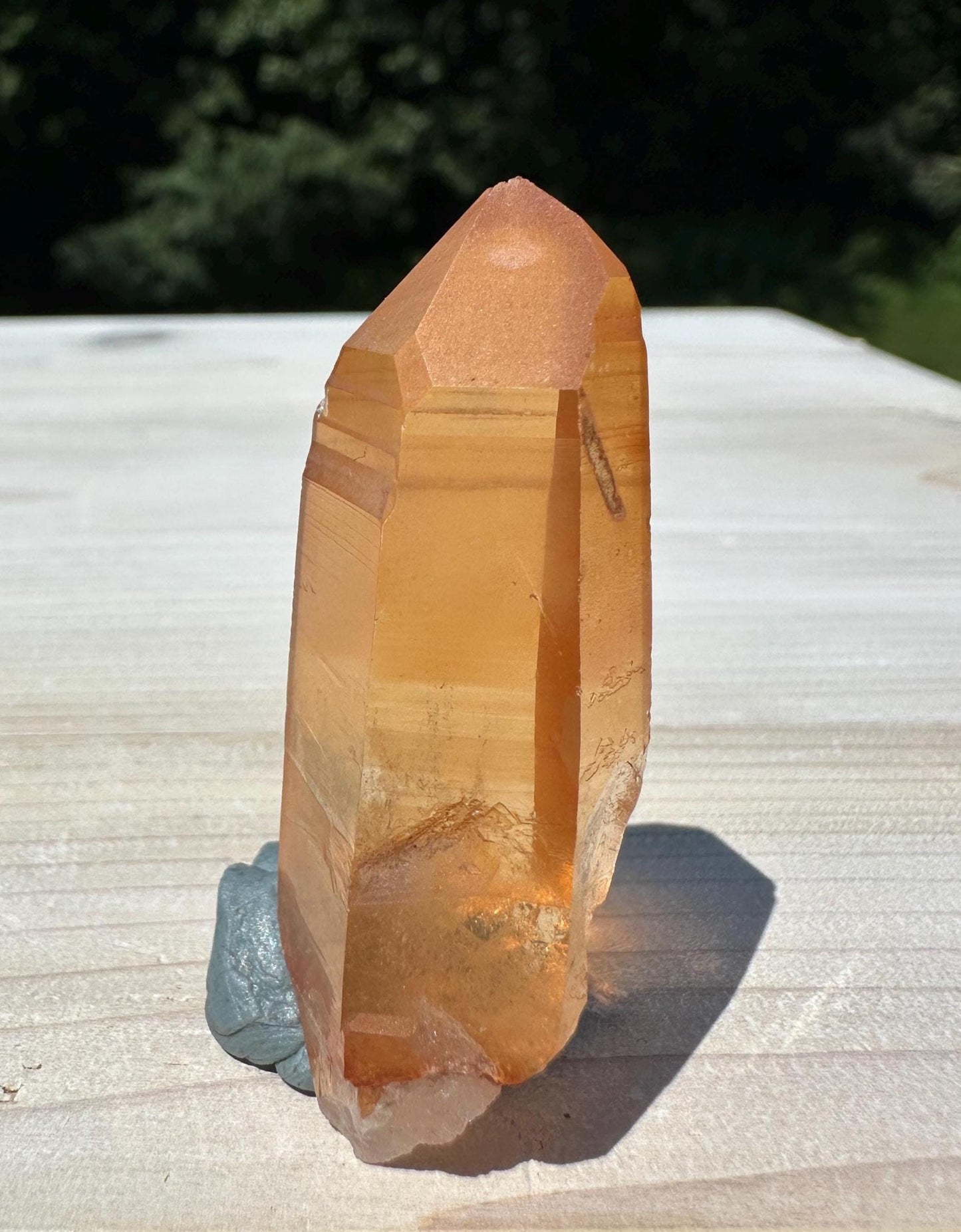 Stunning Rare Tangerine Lemurian Point - #1