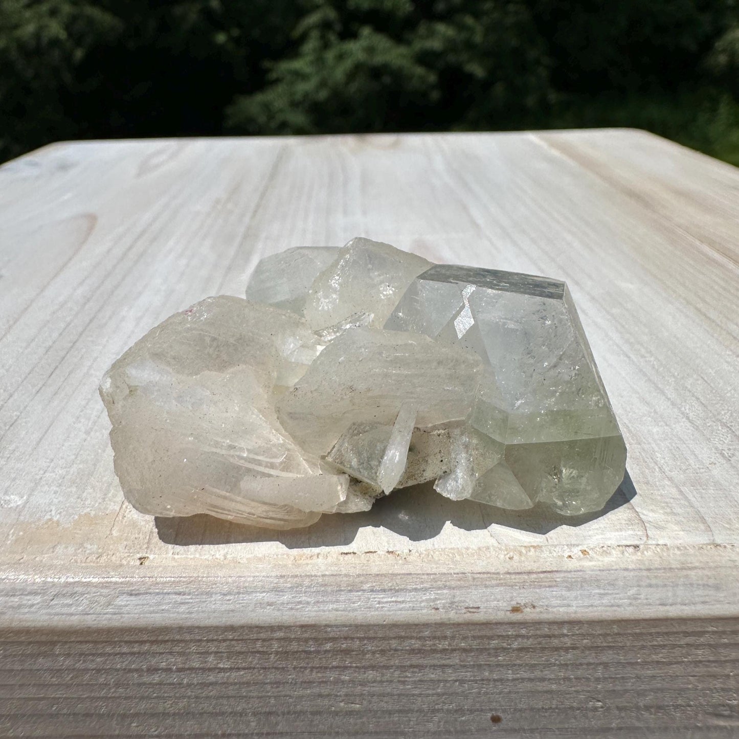 Pretty Apophyllite with Stilbite and Chalcedony Cluster