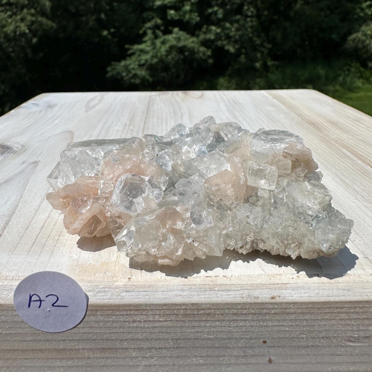 Pretty Apophyllite with Stilbite and Chalcedony Cluster