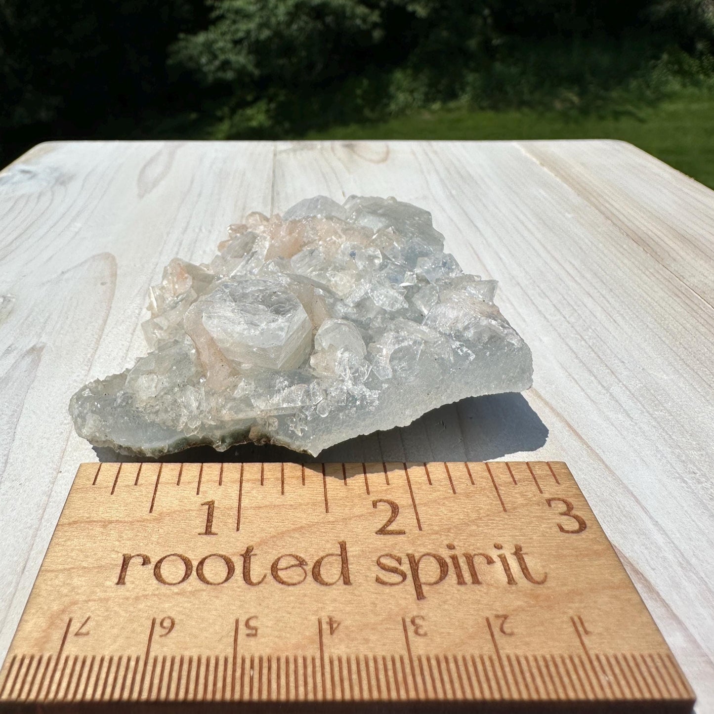 Pretty Apophyllite with Stilbite and Chalcedony Cluster