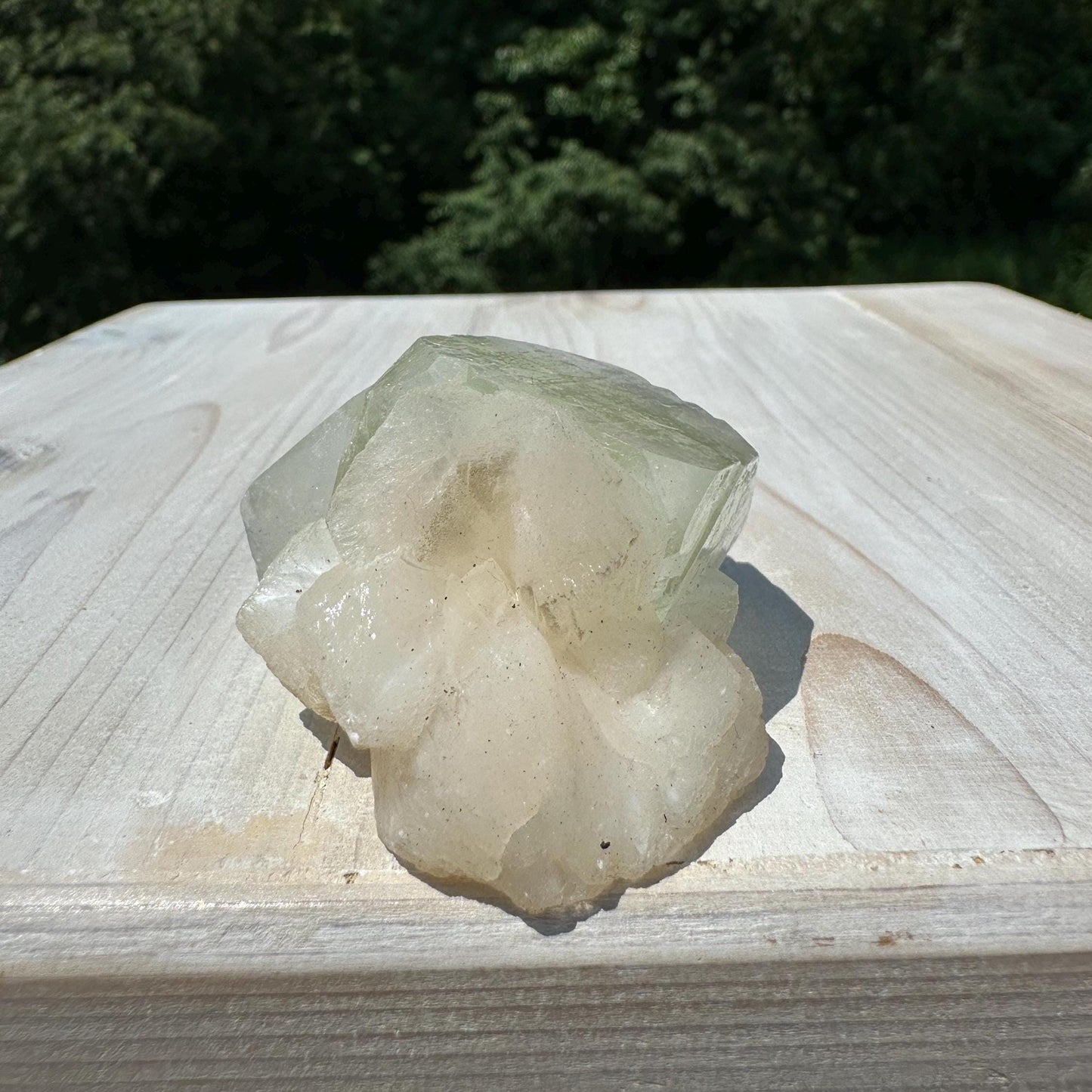 Pretty Apophyllite with Stilbite and Chalcedony Cluster