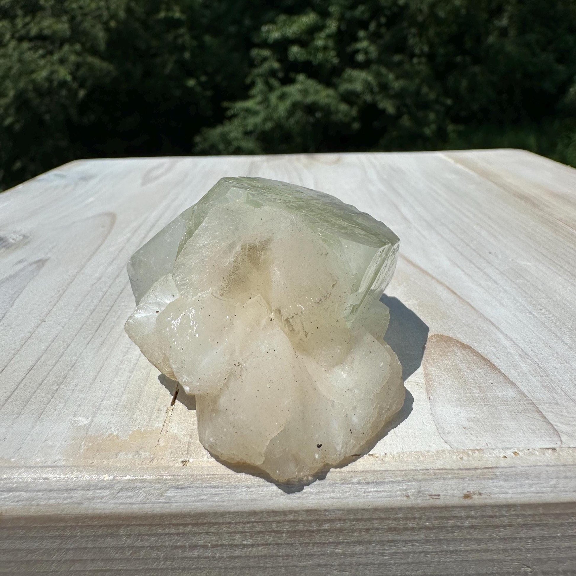 Pretty Apophyllite with Stilbite and Chalcedony Cluster