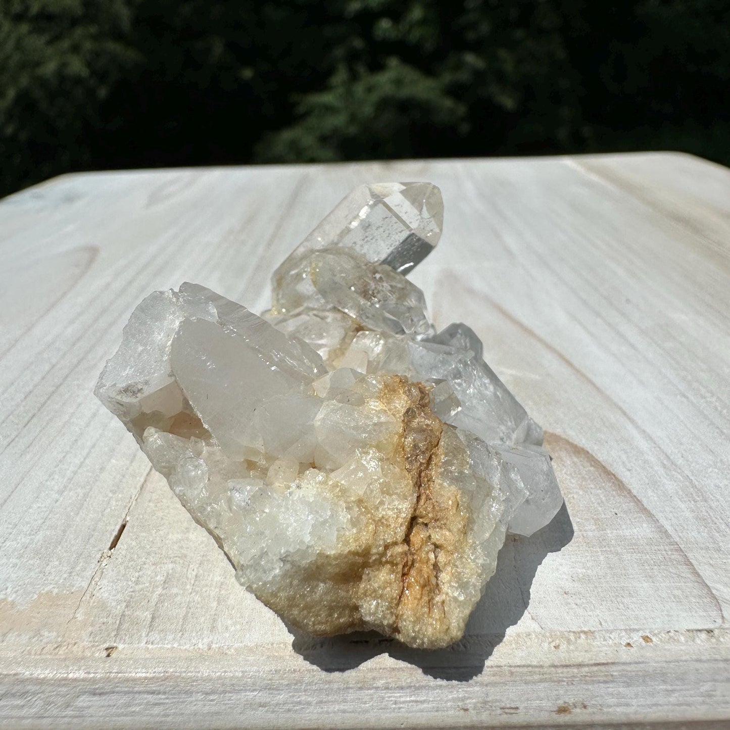Beautiful Quartz Cluster with Hematite