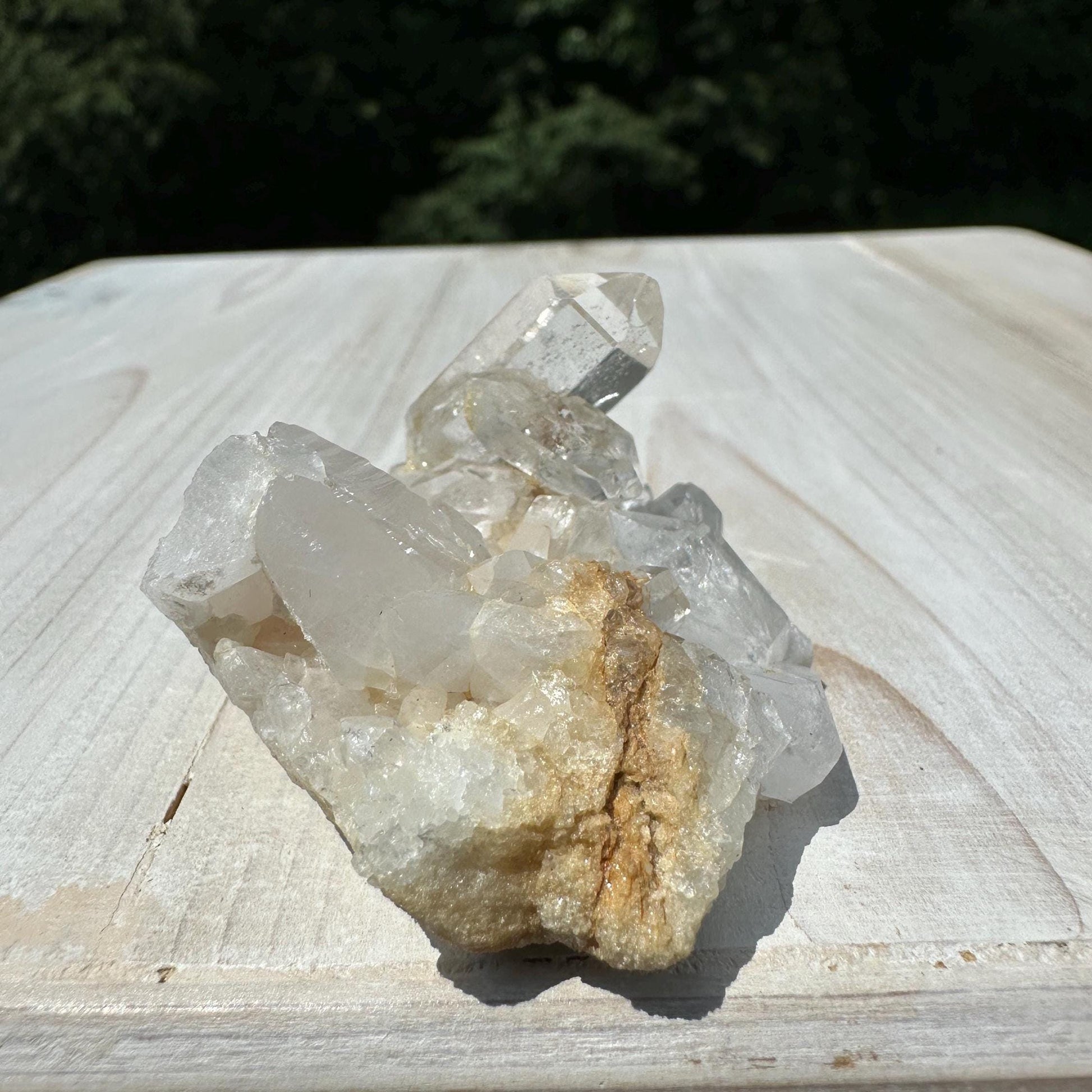 Beautiful Quartz Cluster with Hematite