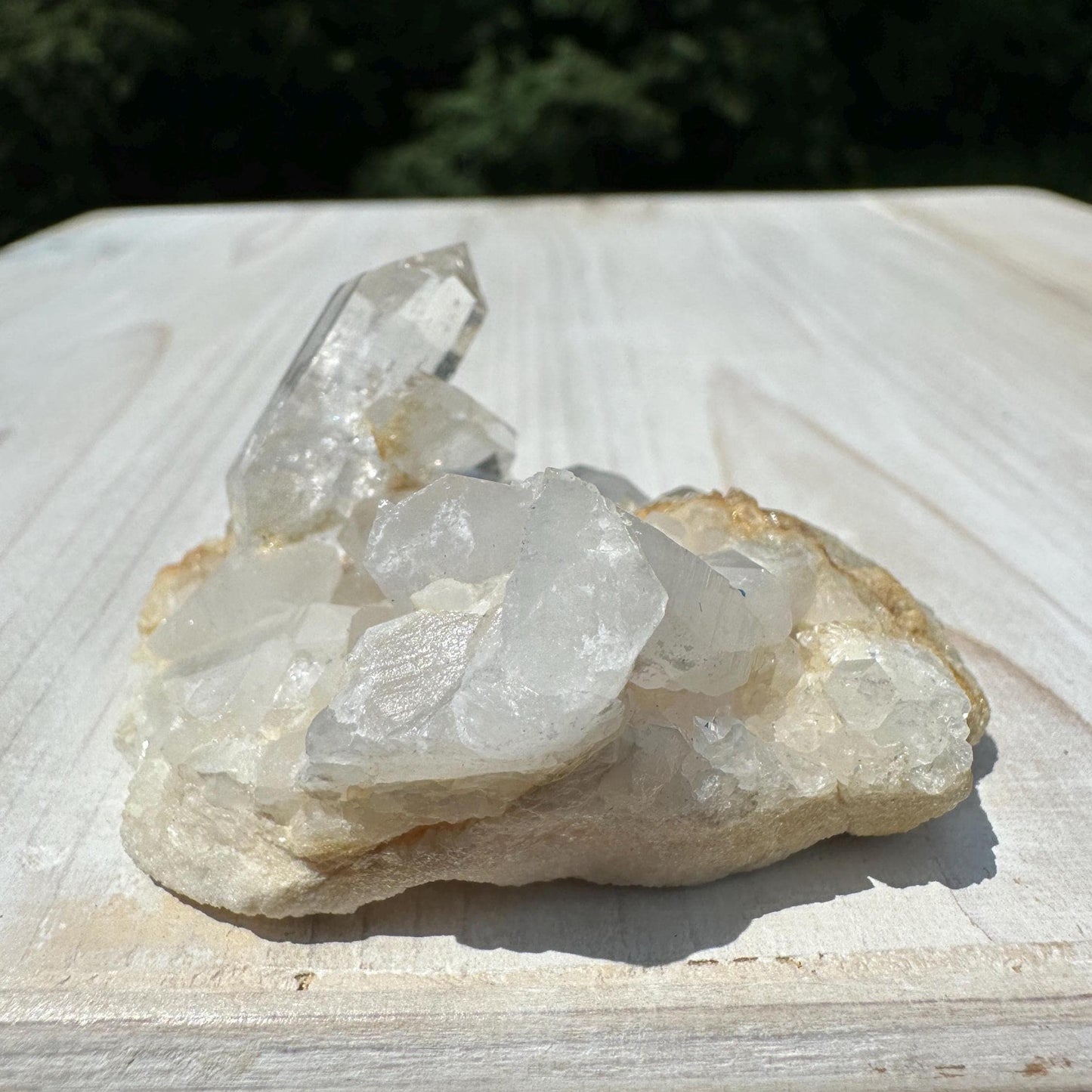 Beautiful Quartz Cluster with Hematite