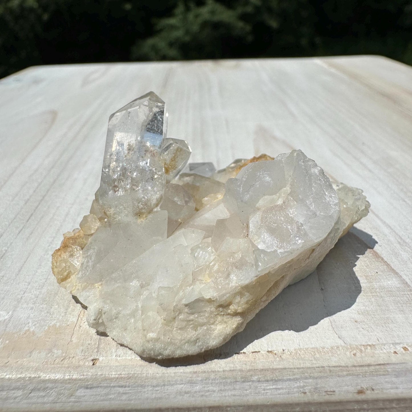 Beautiful Quartz Cluster with Hematite