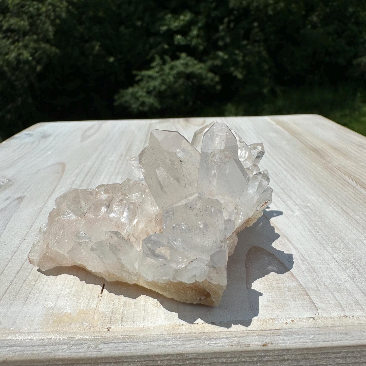 Beautiful Quartz Cluster with Hematite