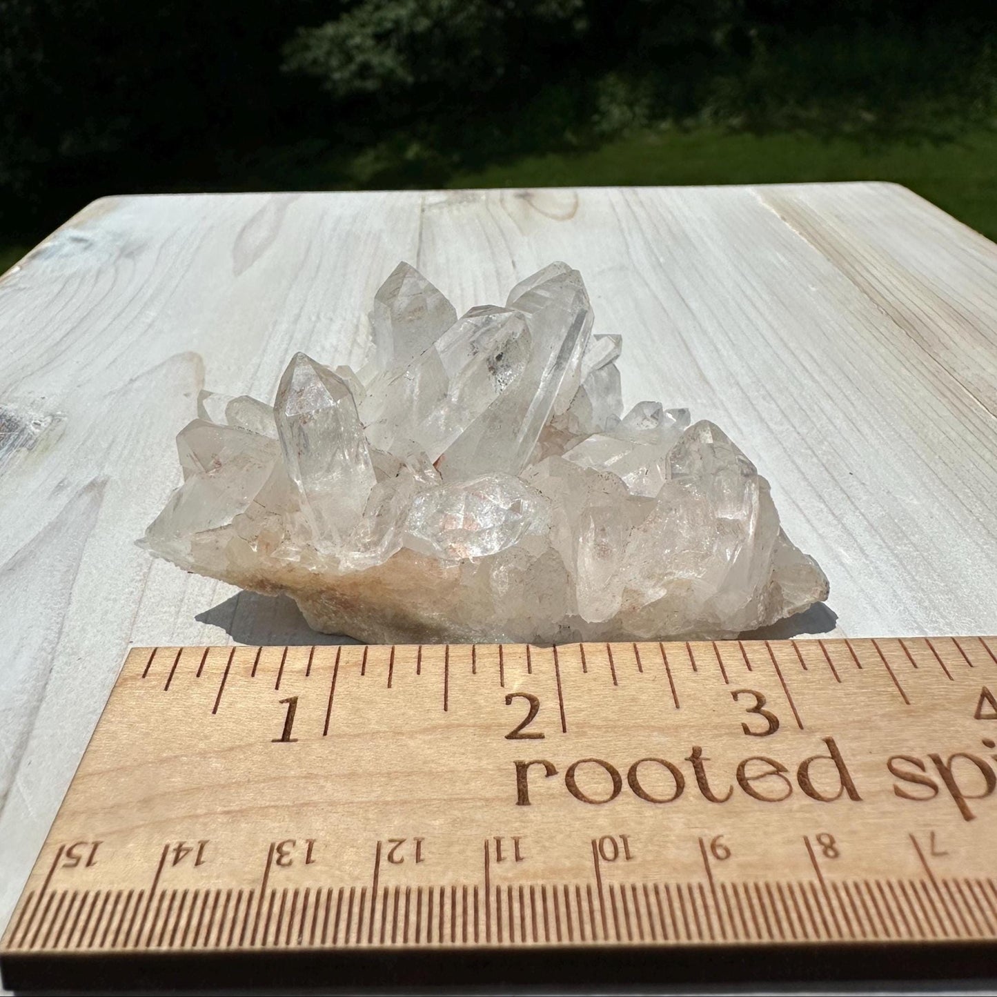 Beautiful Quartz Cluster with Hematite