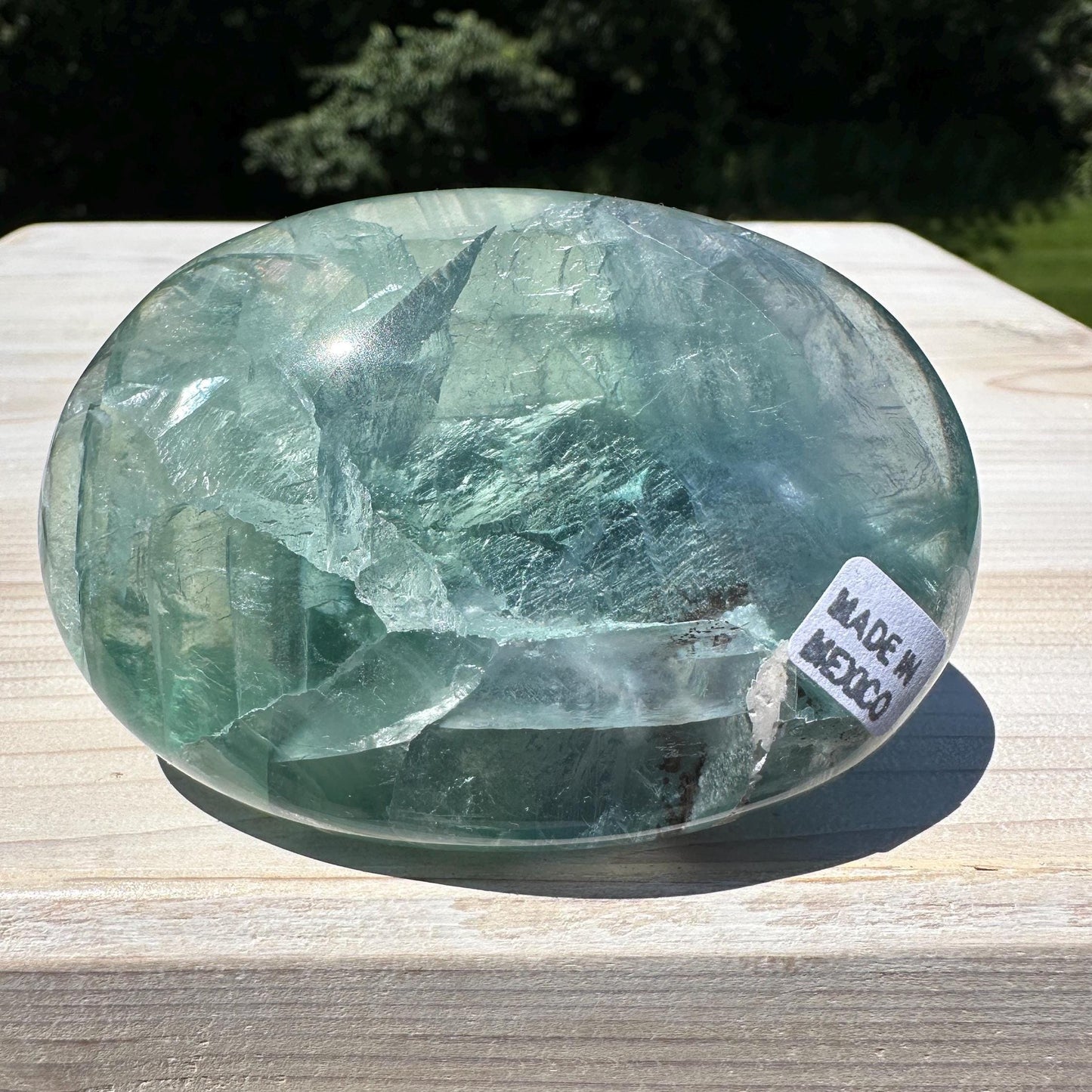 Gorgeous Large Mexican Fluorite Palm Stone - #1