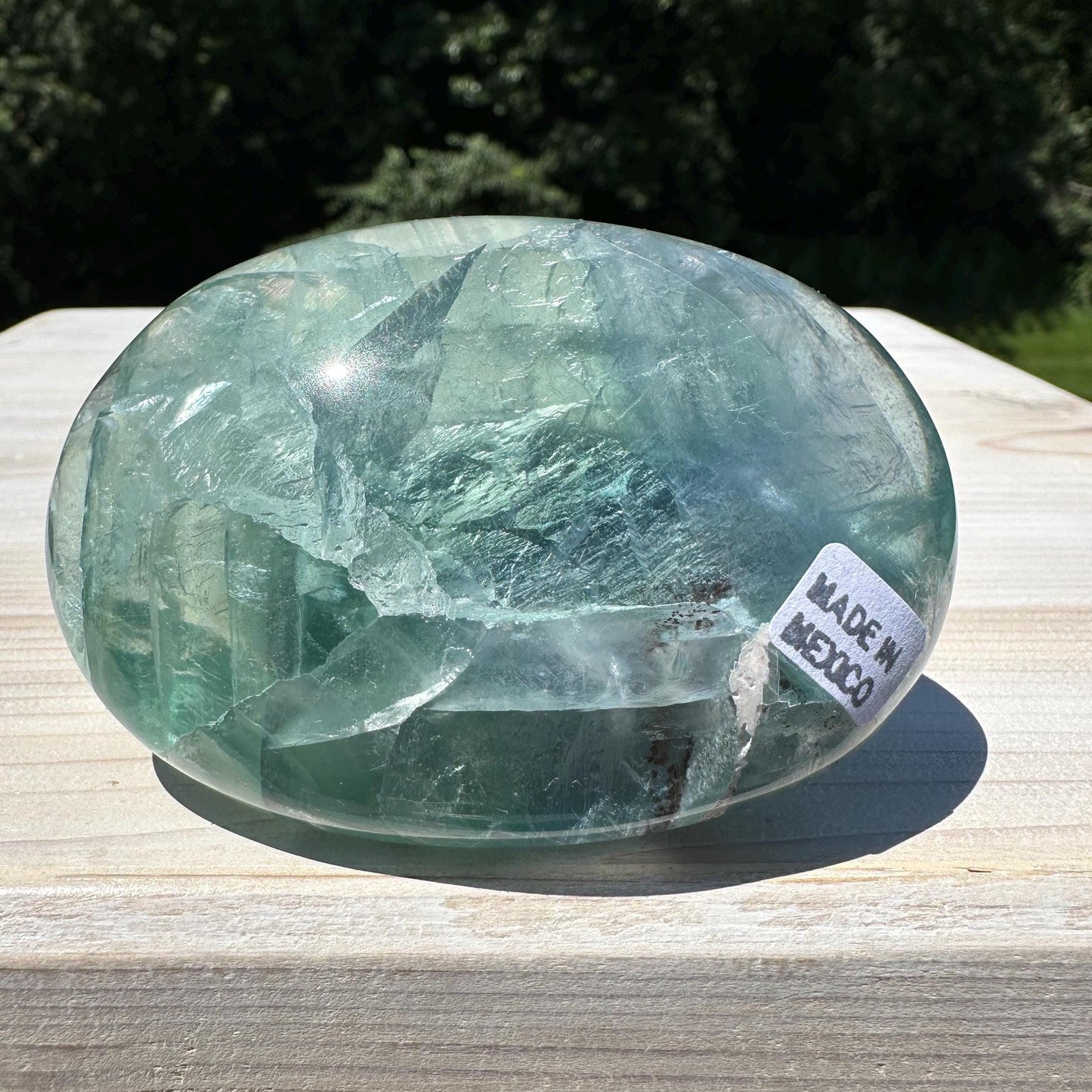 Gorgeous Large Mexican Fluorite Palm Stone - #1