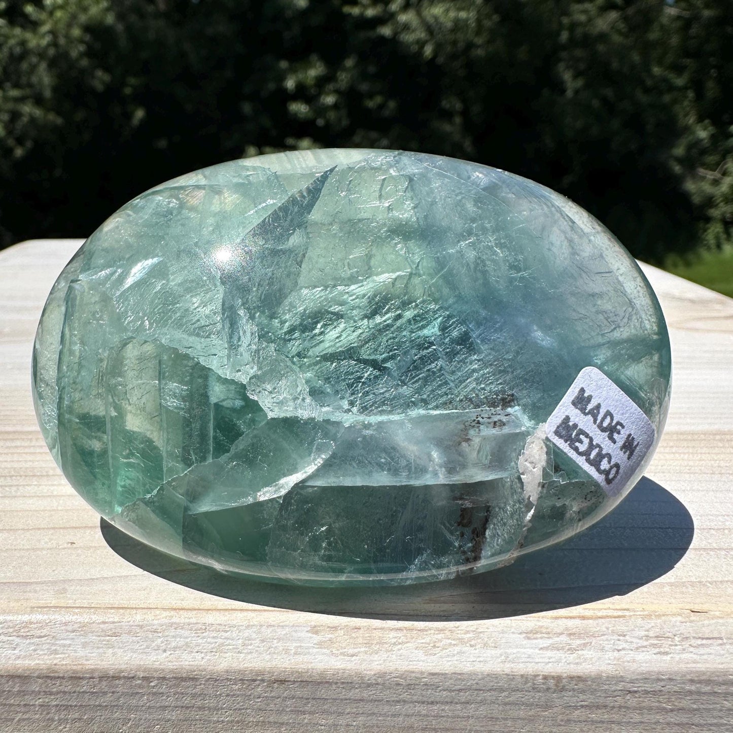 Gorgeous Large Mexican Fluorite Palm Stone - #1