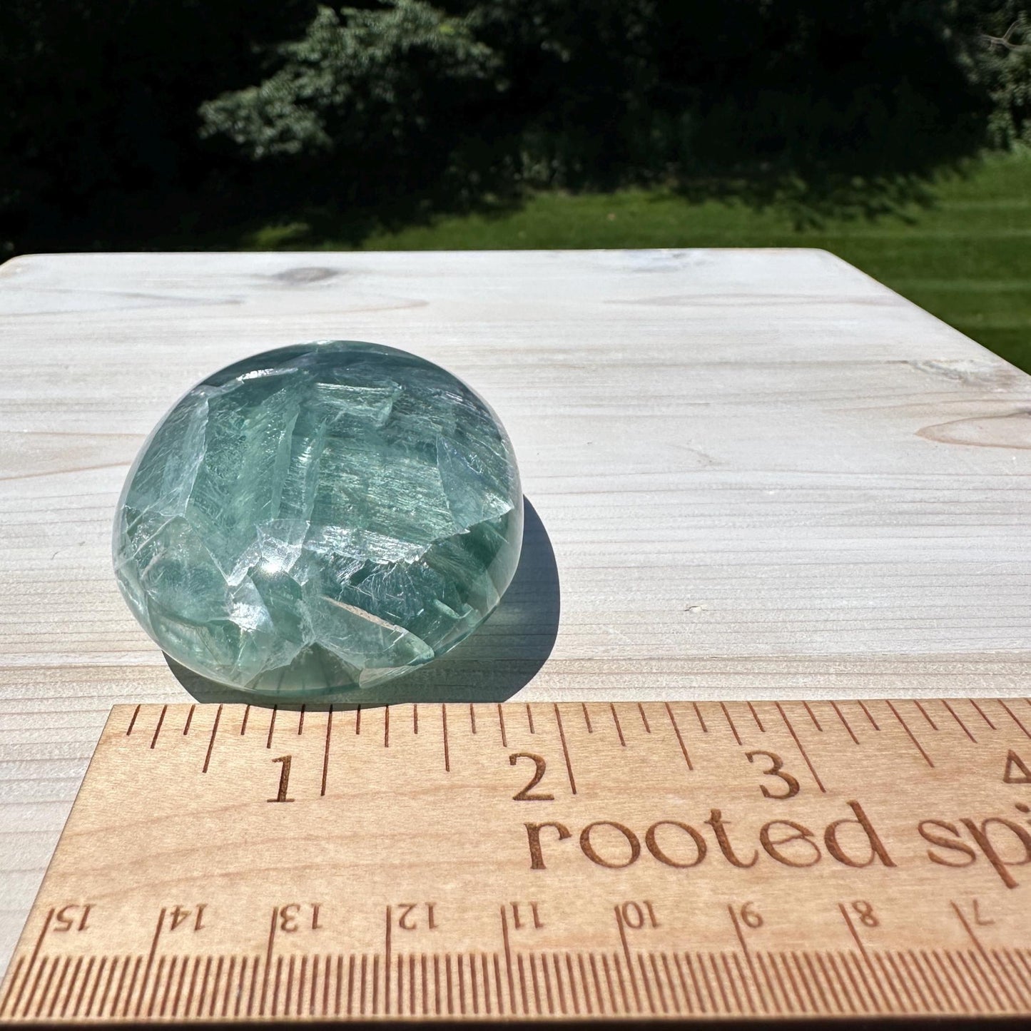 Gorgeous Large Mexican Fluorite Palm Stone - #2