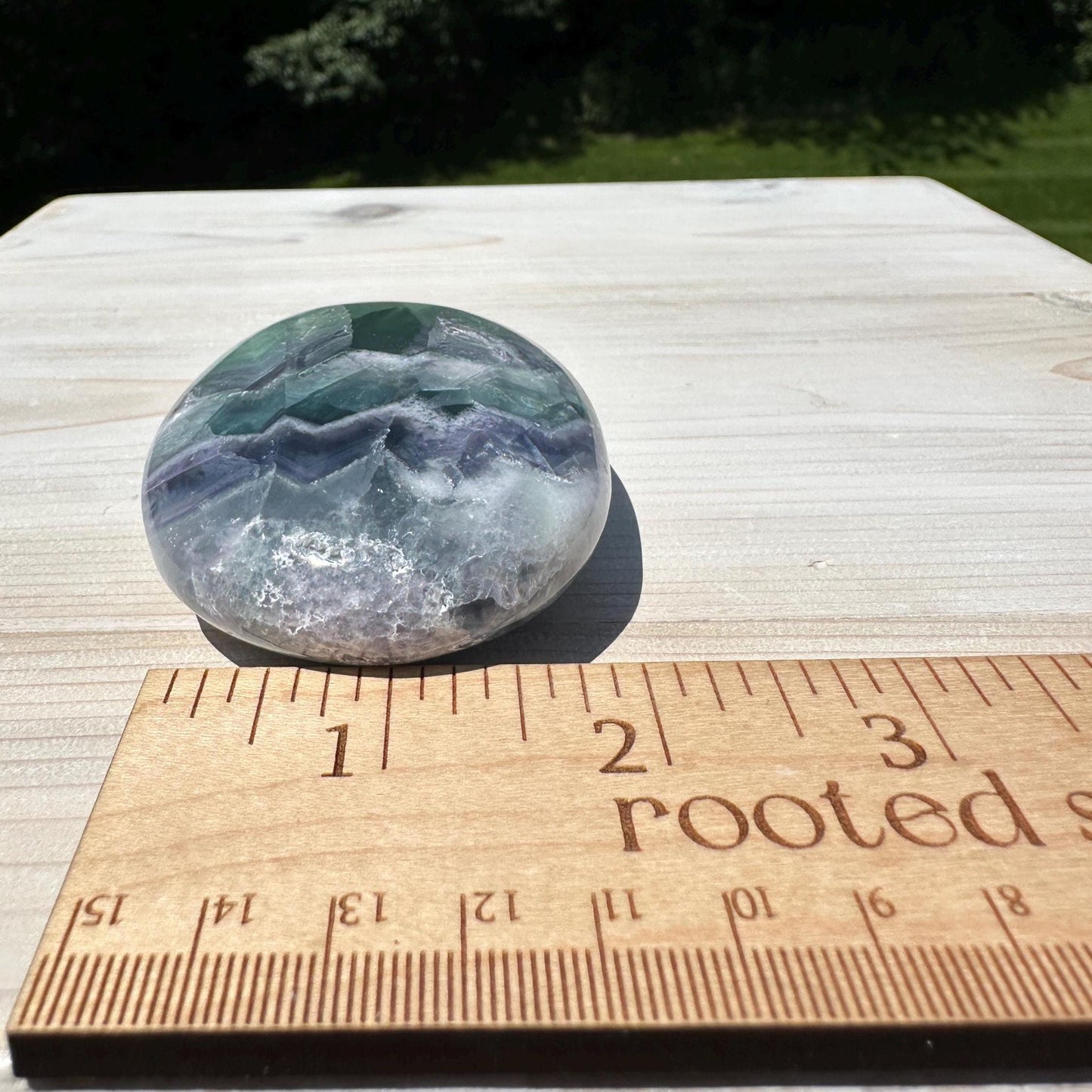 Gorgeous Large Mexican Fluorite Palm Stone - #3