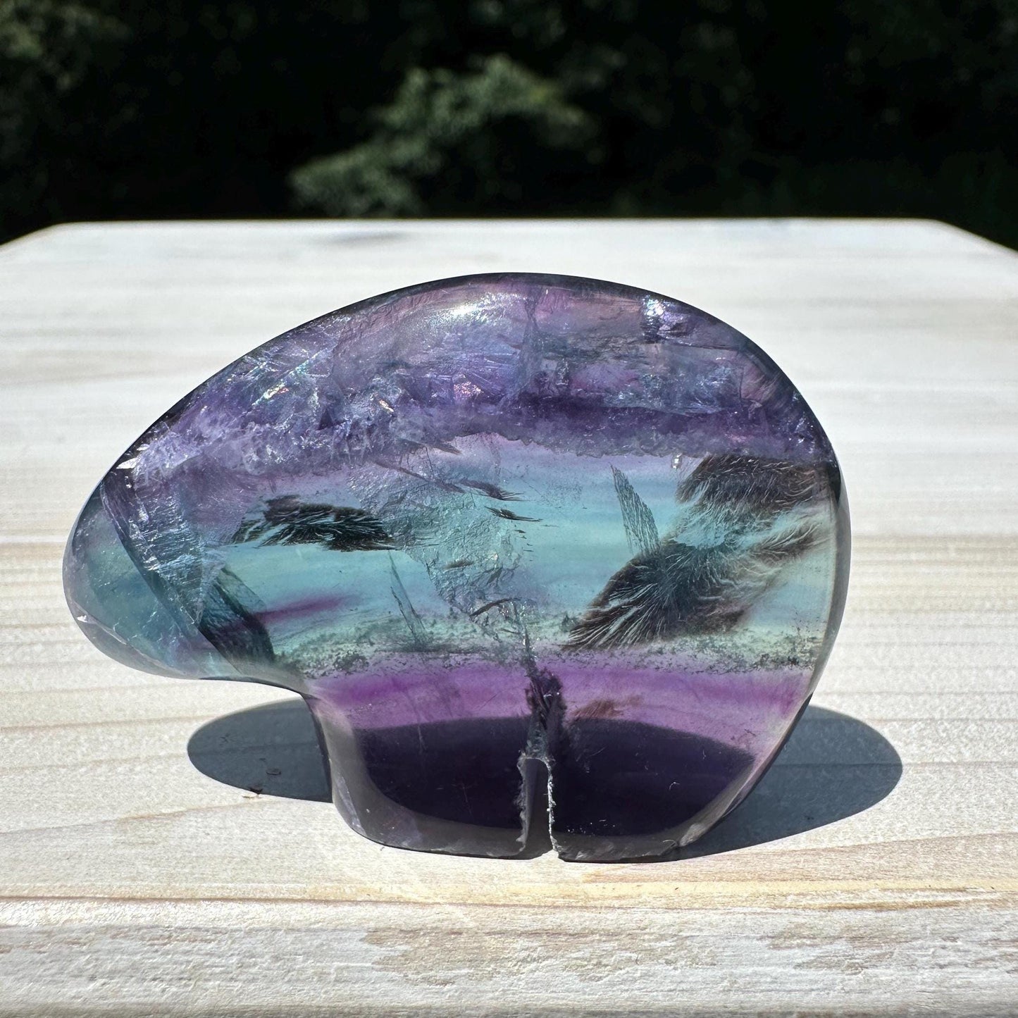 Gorgeous Mexican Fluorite Bear Carving