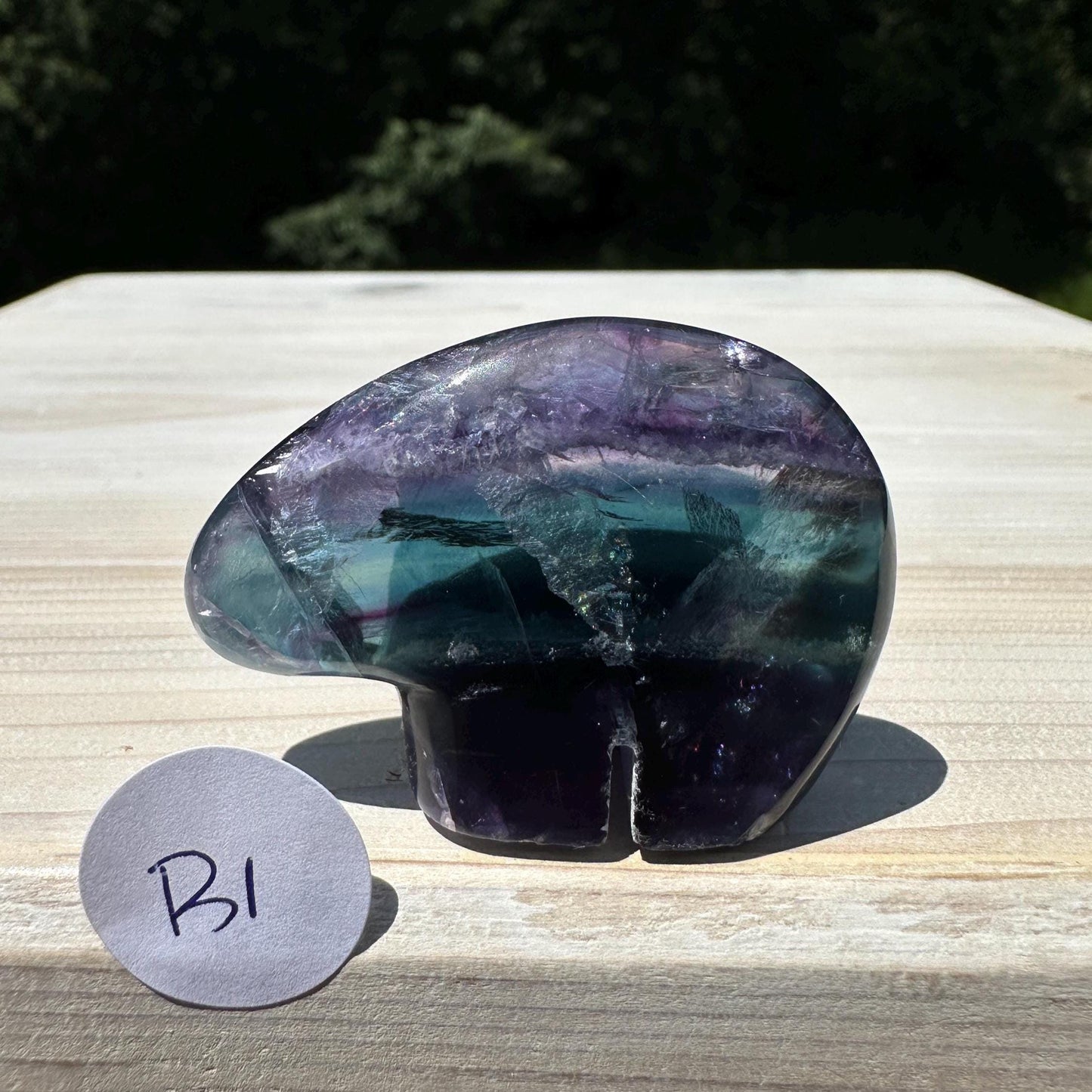 Gorgeous Mexican Fluorite Bear Carving