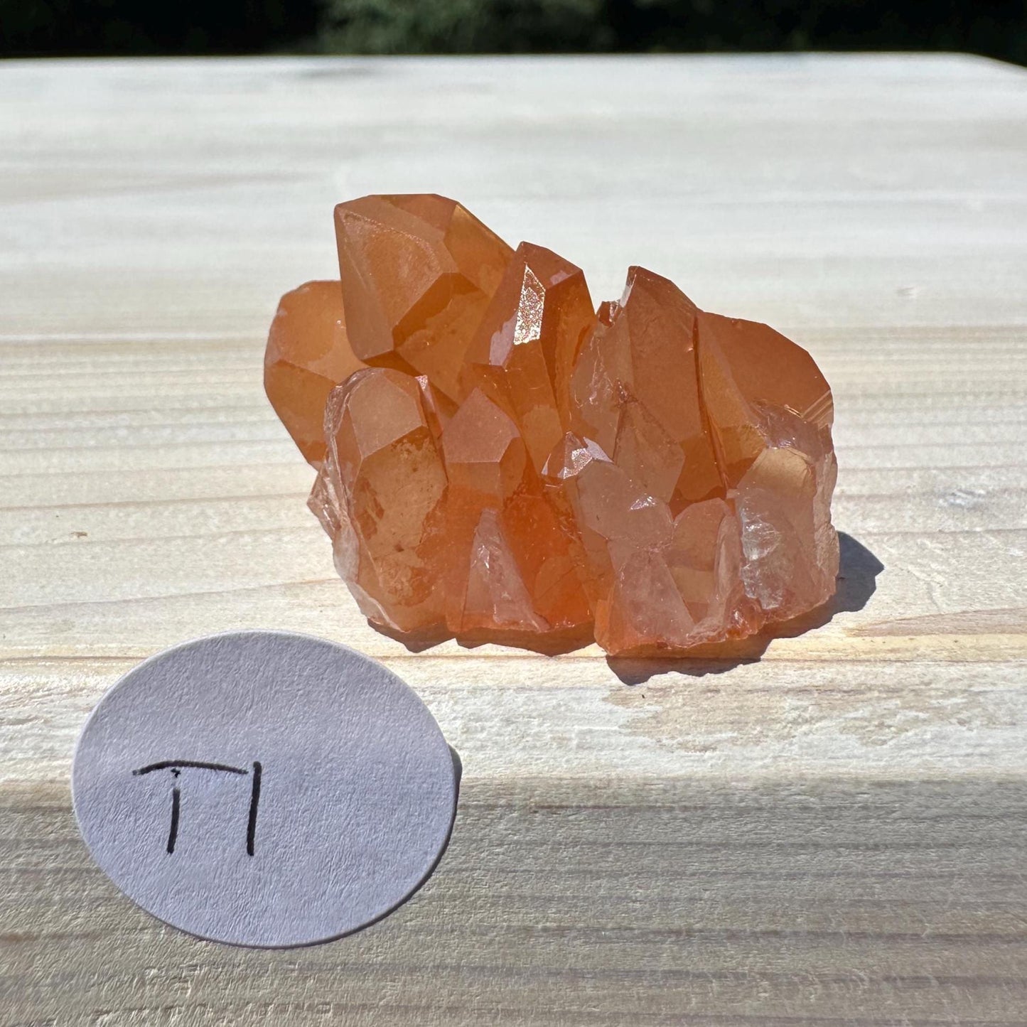 Beautiful Tangerine Quartz Small Cluster - #1