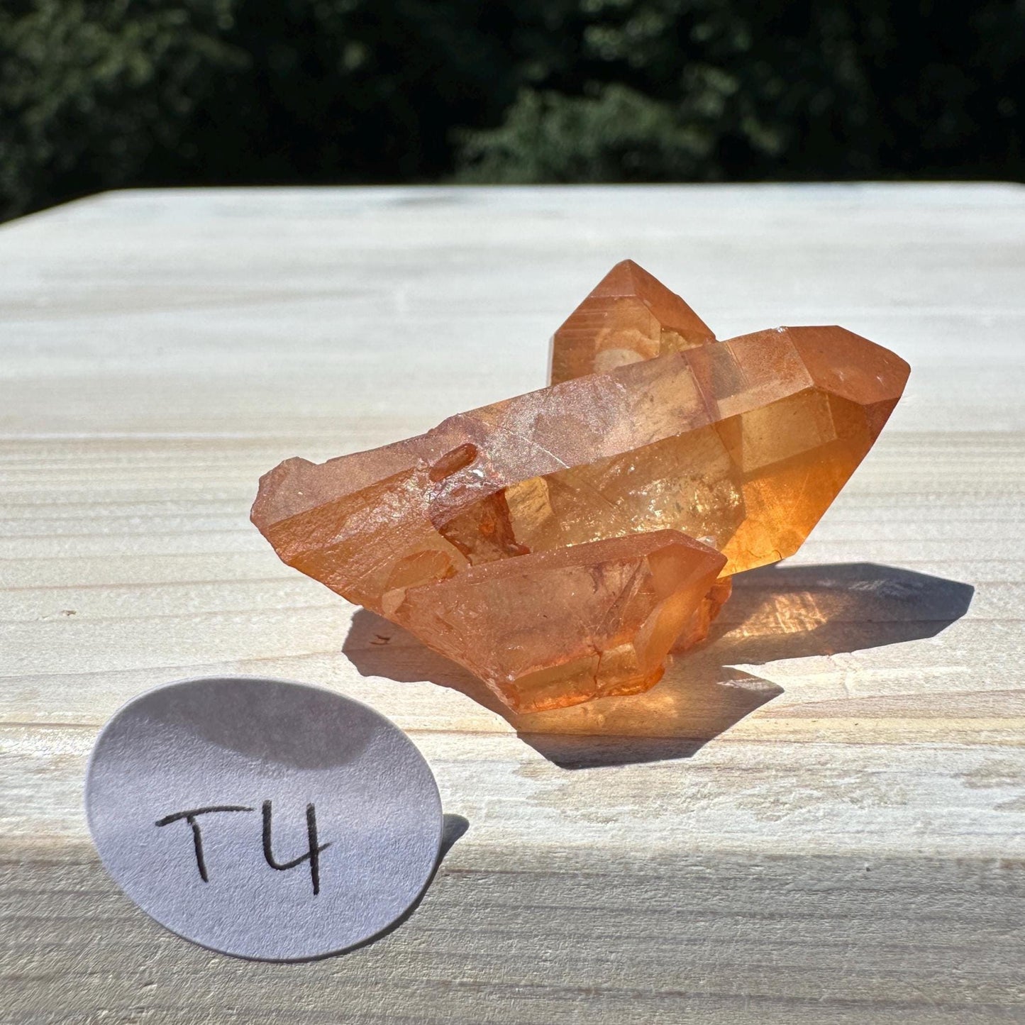 Beautiful Tangerine Quartz Small Cluster - #4