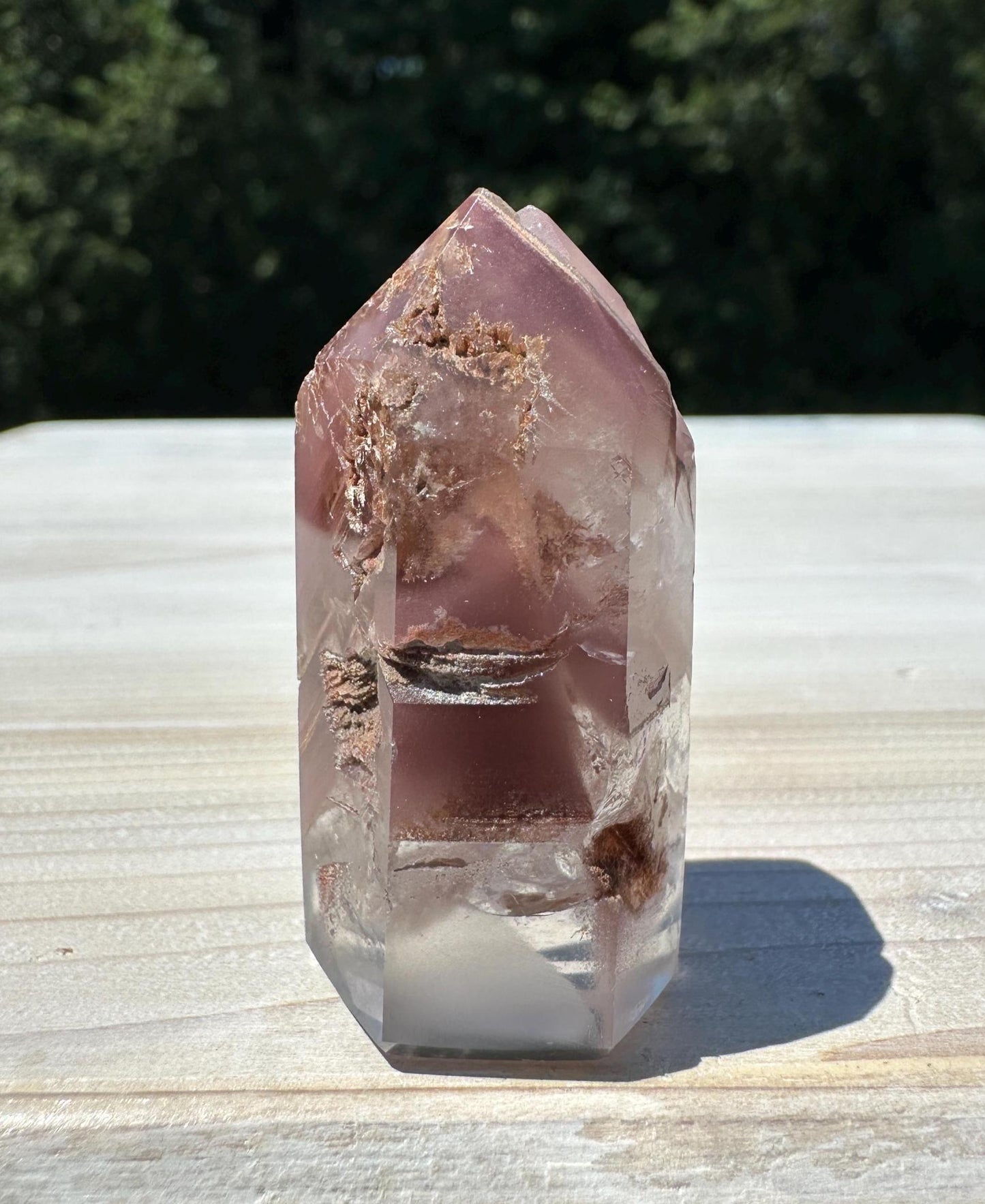Rare Twin Pink Lithium Point from Brazil - #1