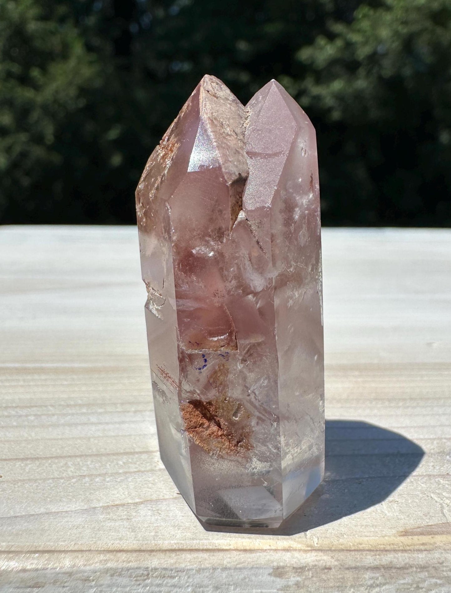 Rare Twin Pink Lithium Point from Brazil - #1