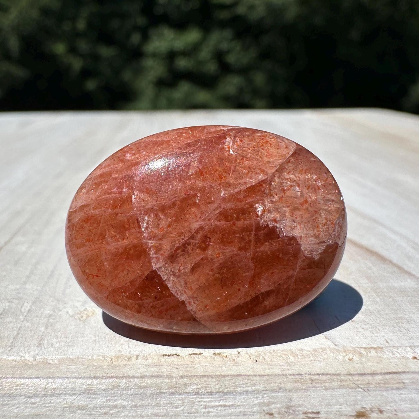 Stunning Natural High Quality Sunstone Mini Palm Stone | Mini Button Palm Stone