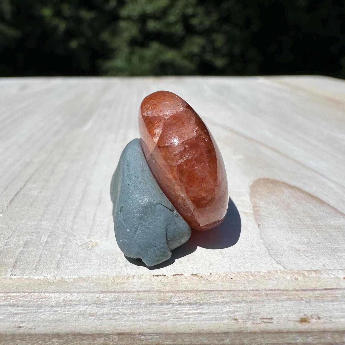 Stunning Natural High Quality Sunstone Mini Palm Stone | Mini Button Palm Stone