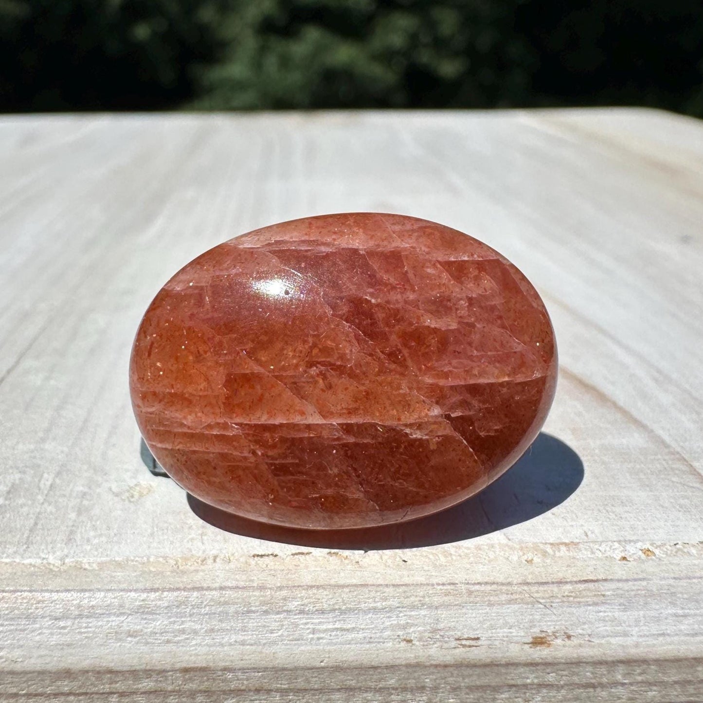 Stunning Natural High Quality Sunstone Mini Palm Stone | Mini Button Palm Stone