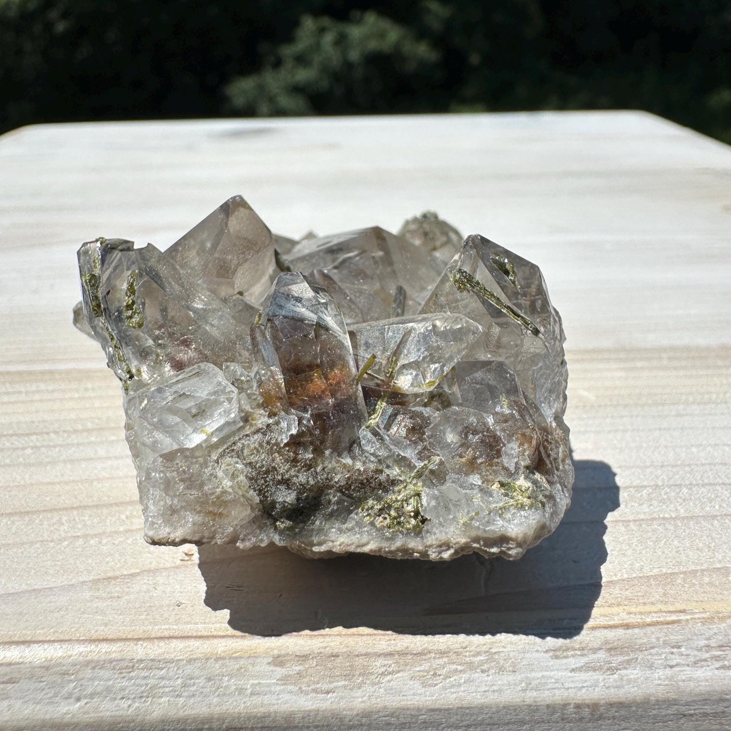 Stunning Epidote and Quartz Cluster - #1