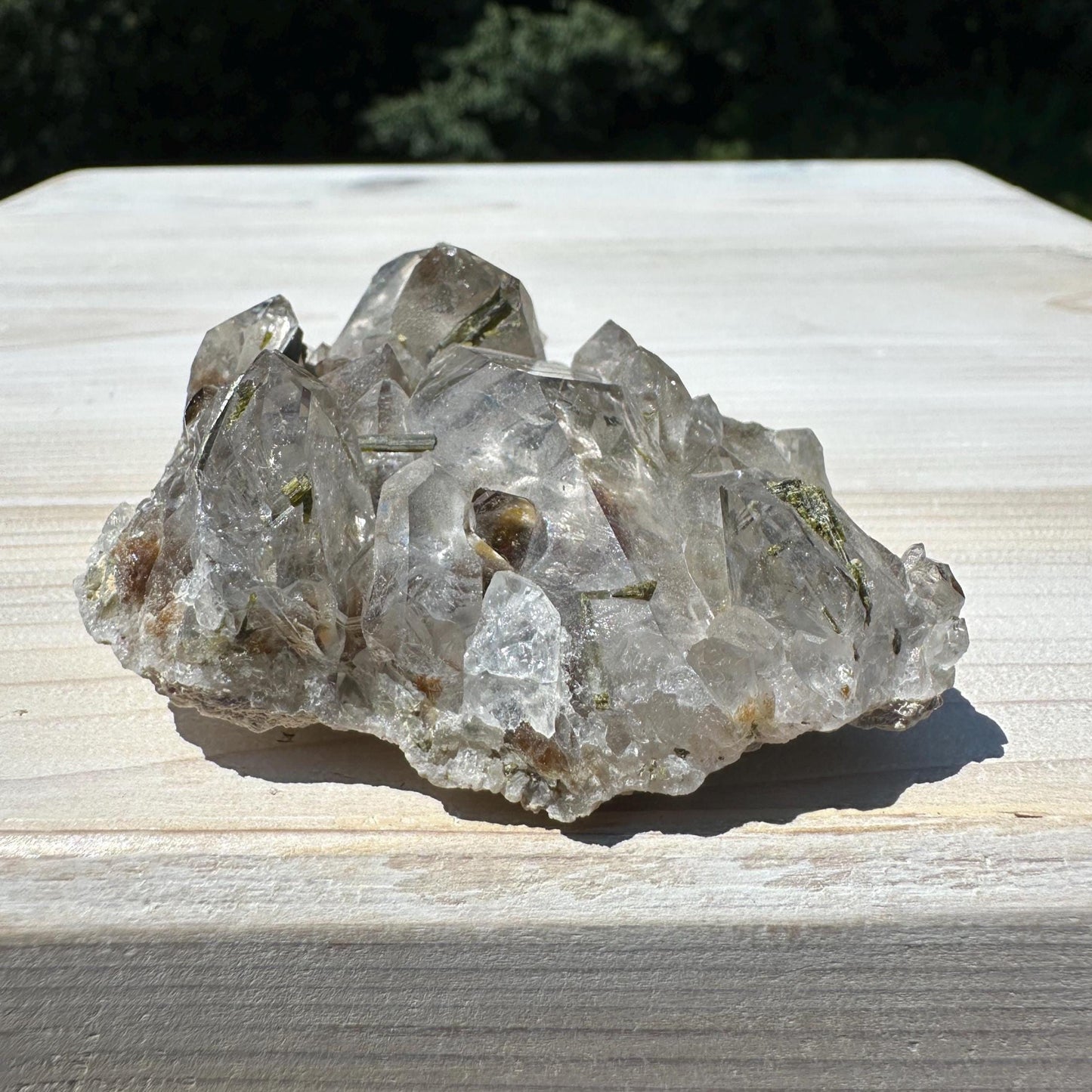 Stunning Epidote and Quartz Cluster - #1