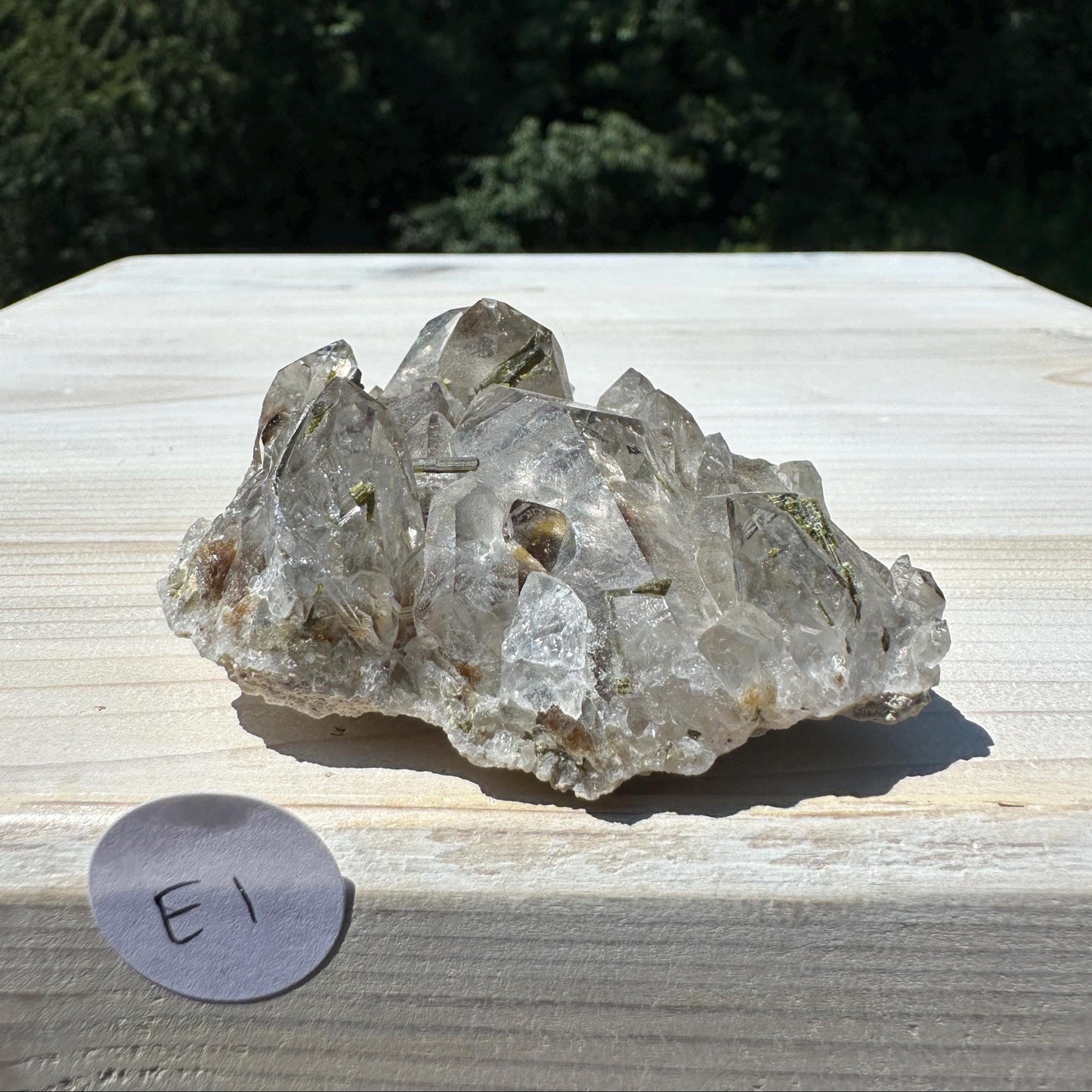 Stunning Epidote and Quartz Cluster - #1