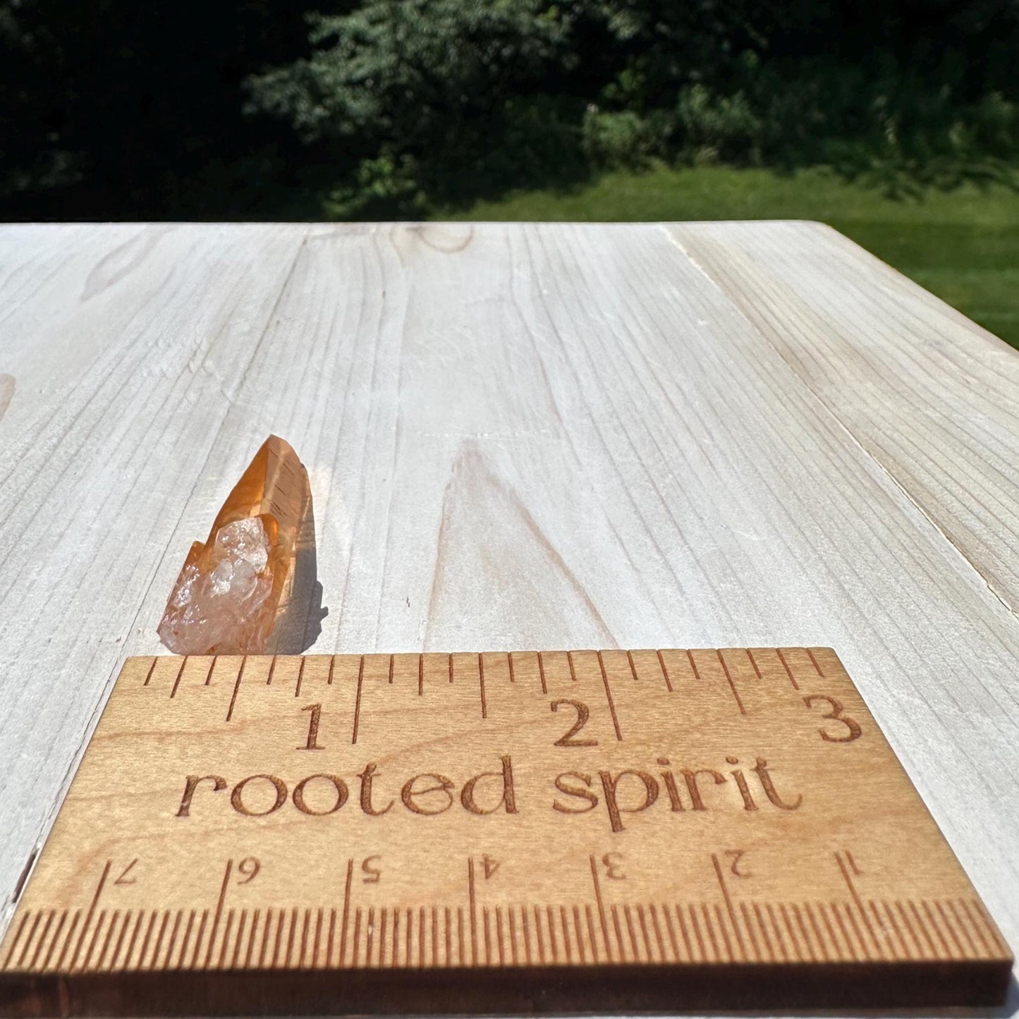 Stunning Rare Tangerine Lemurian Point - #6