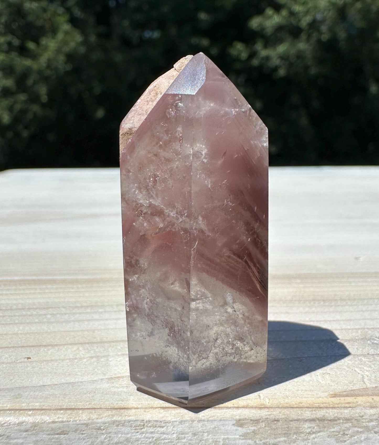 Rare Twin Pink Lithium Point from Brazil - #1