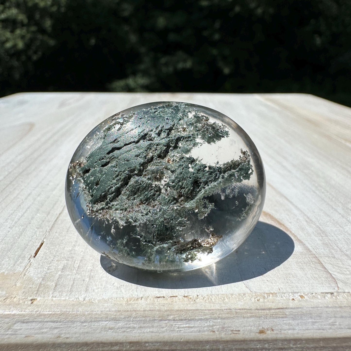 Incredible Himalayan Quartz with Green Chlorite Freeform from India - #1