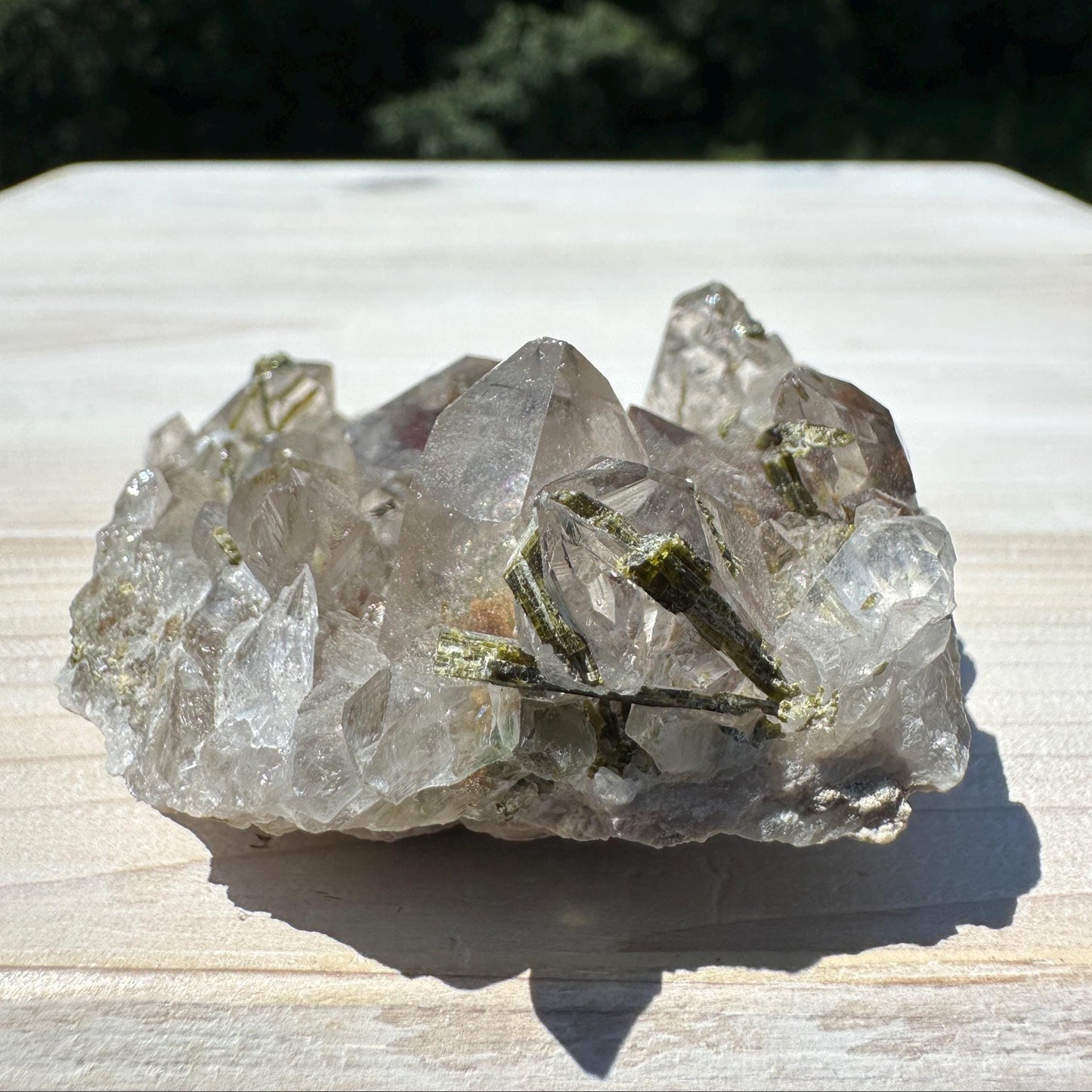 Stunning Epidote and Quartz Cluster - #1