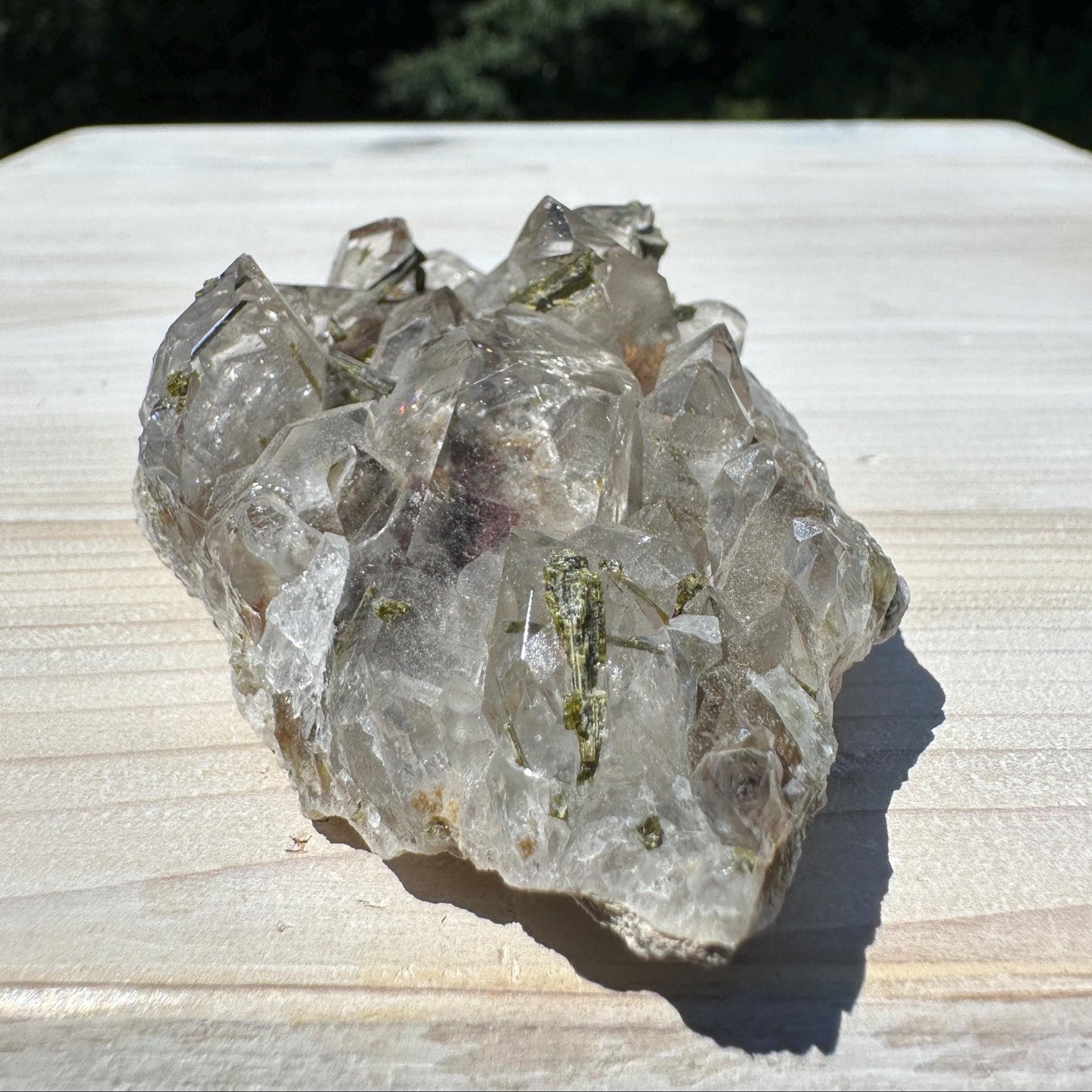 Stunning Epidote and Quartz Cluster - #1