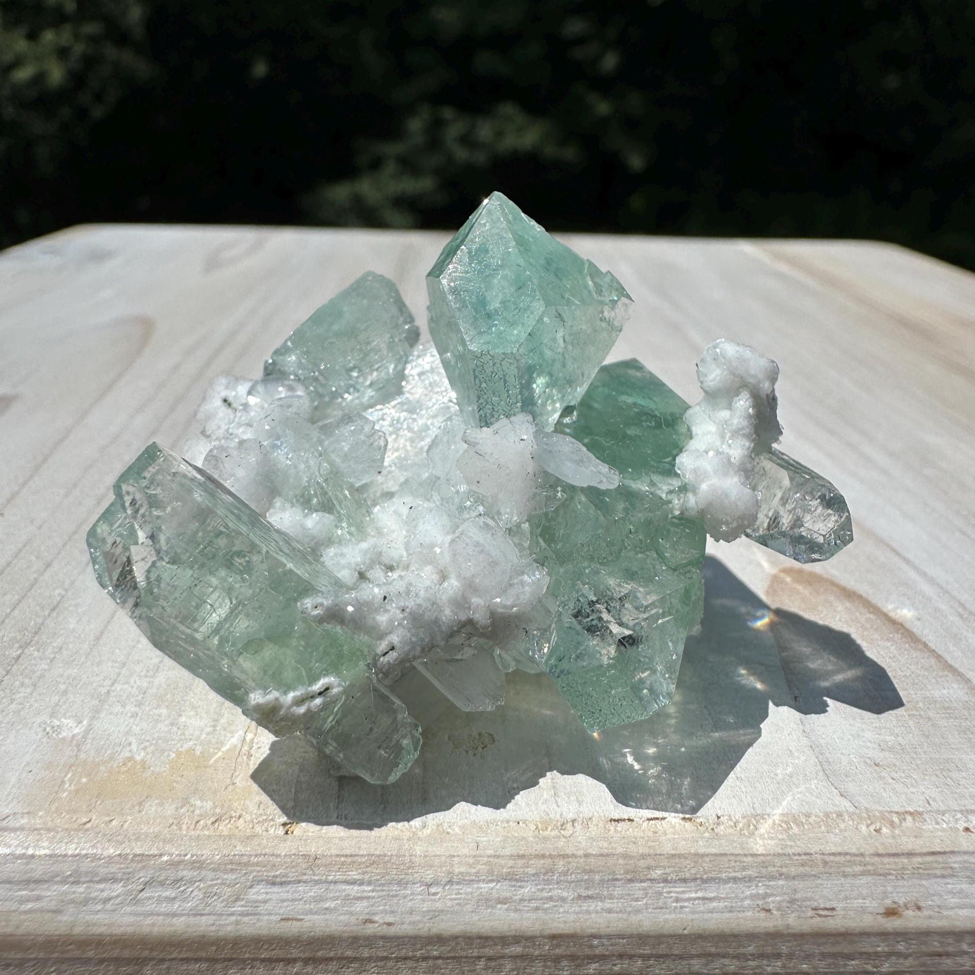 Gorgeous Green Apophyllite with Gyrolite and Chalcedony Specimen from Pune Maharashtra India