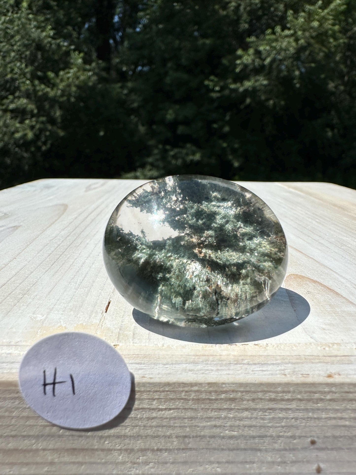 Incredible Himalayan Quartz with Green Chlorite Freeform from India - #1