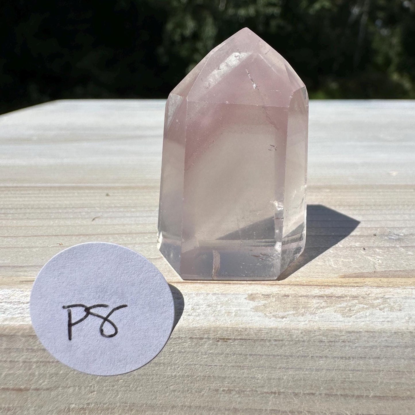 Rare Small Pink Lithium Point from Brazil - #8