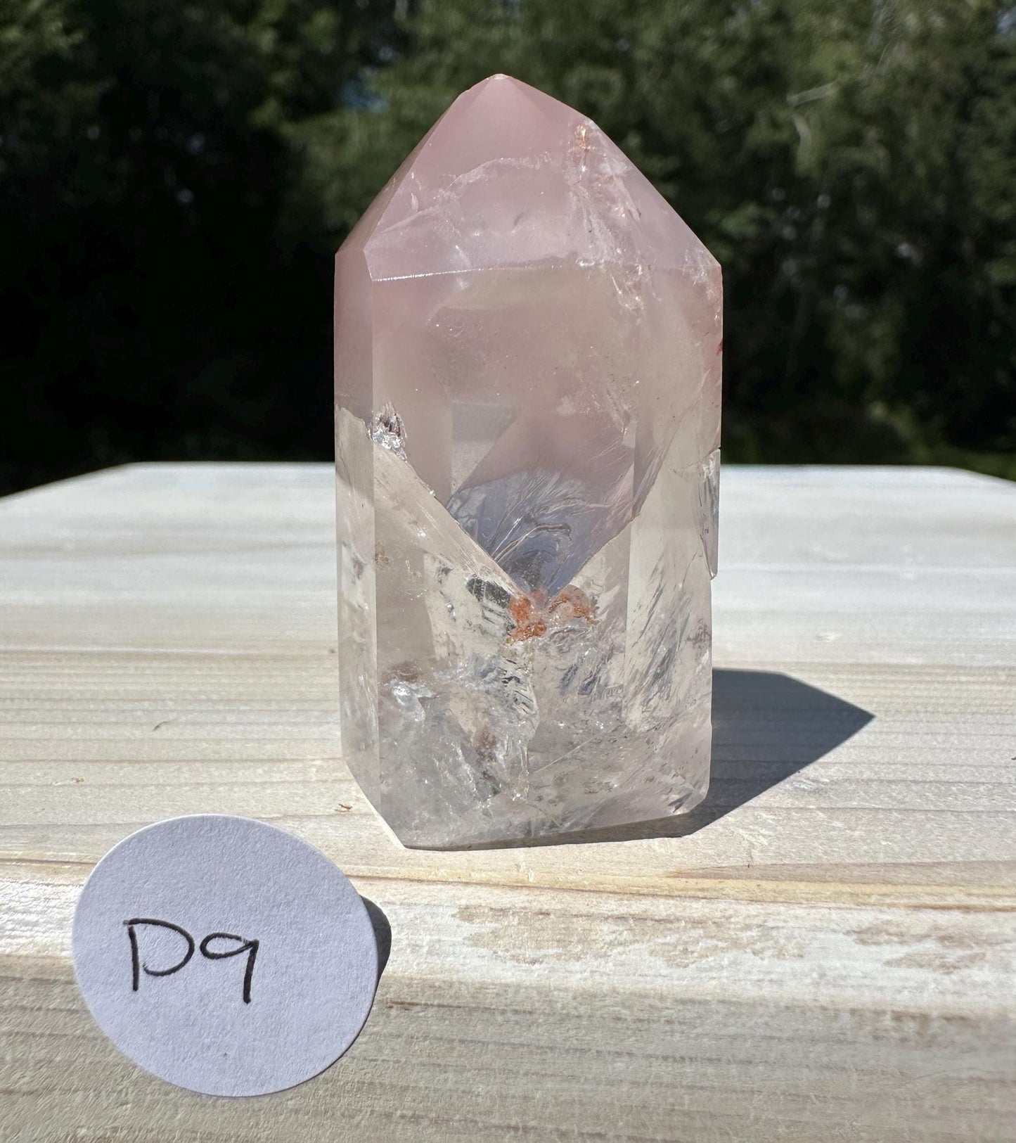 Rare Small Pink Lithium Point from Brazil - #9