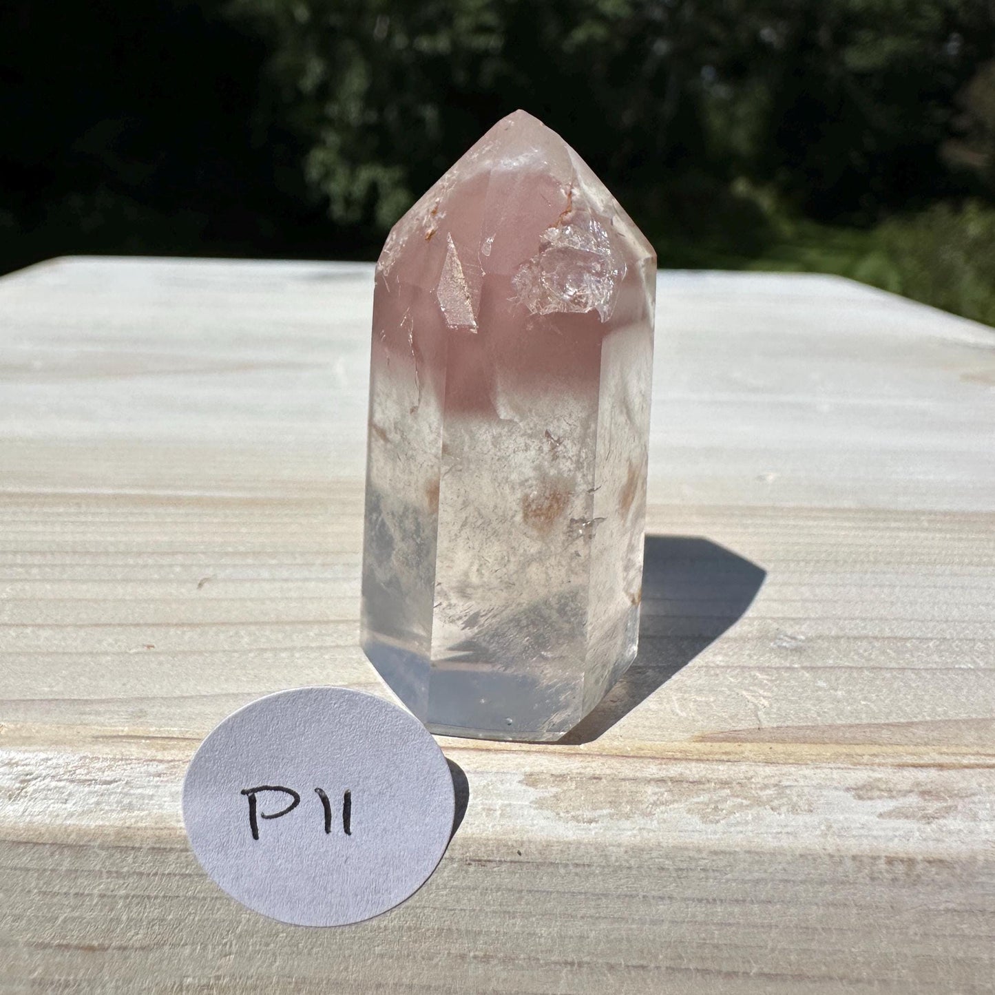Rare Small Pink Lithium Point from Brazil - #11