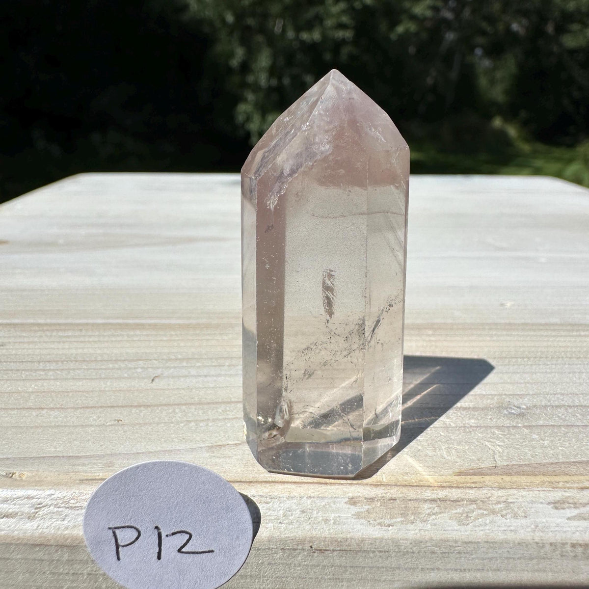 Rare Small Pink Lithium Point from Brazil - #12