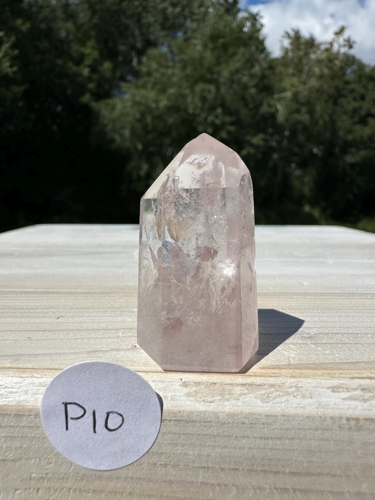 Rare Small Pink Lithium Point from Brazil - #10