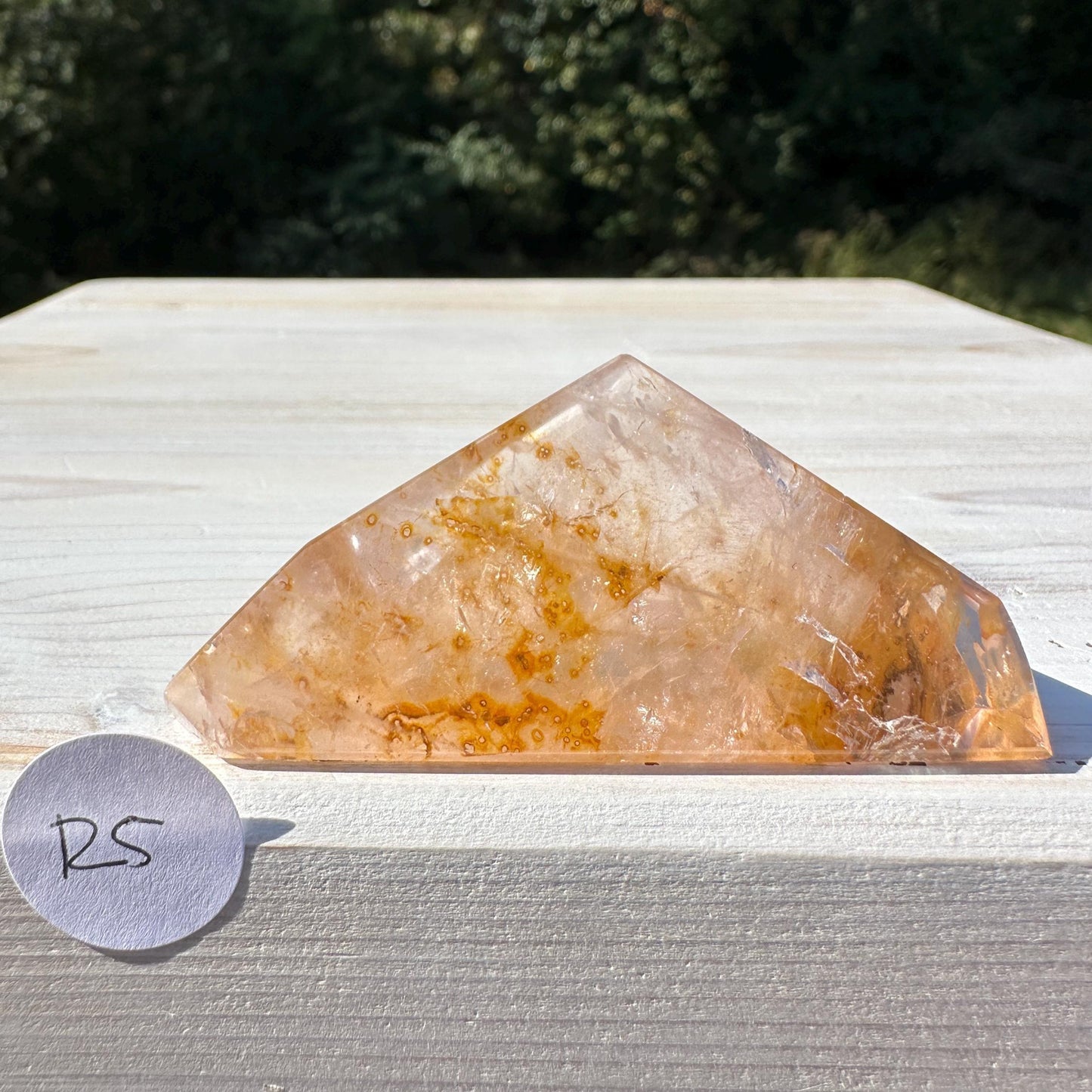 Gorgeous Rose Quartz and Golden Healer Combo Mineral Freeform - #5